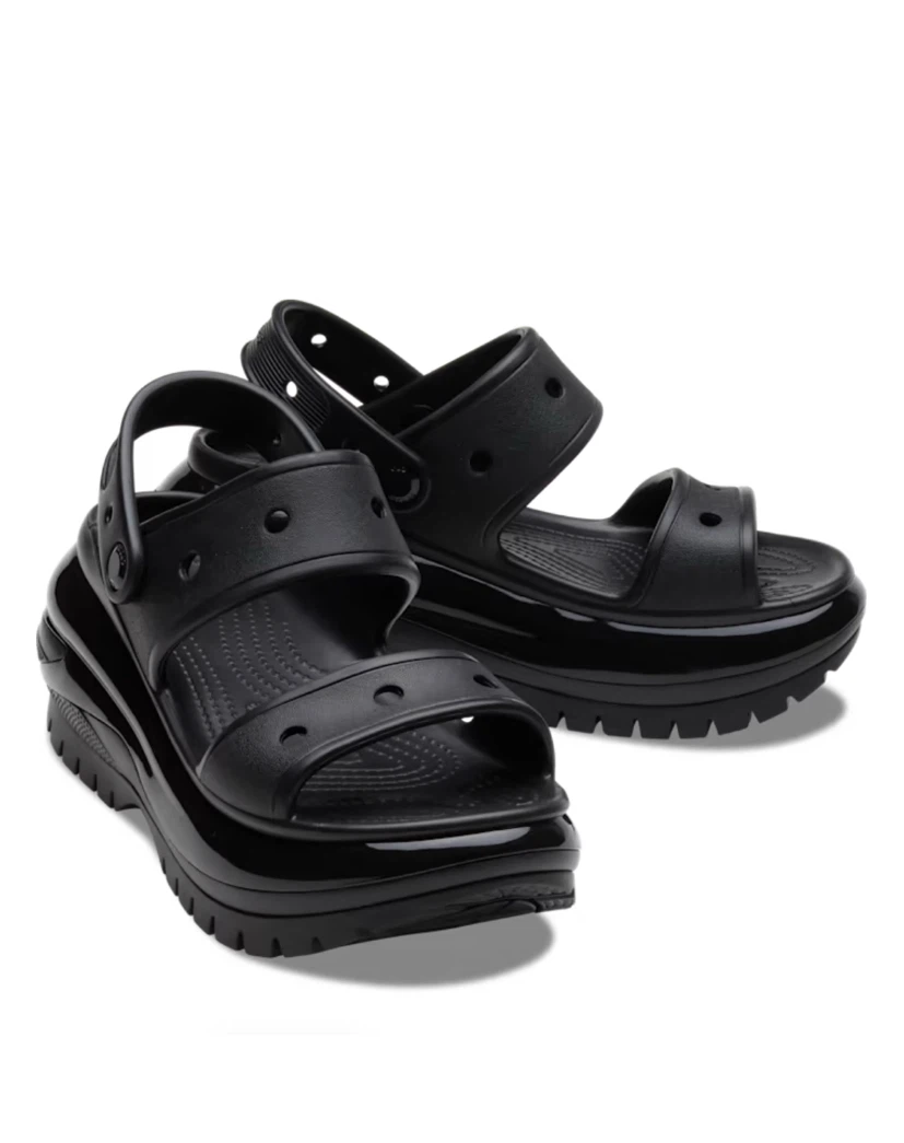 Black Crocs Platform Sandals - photo 2
