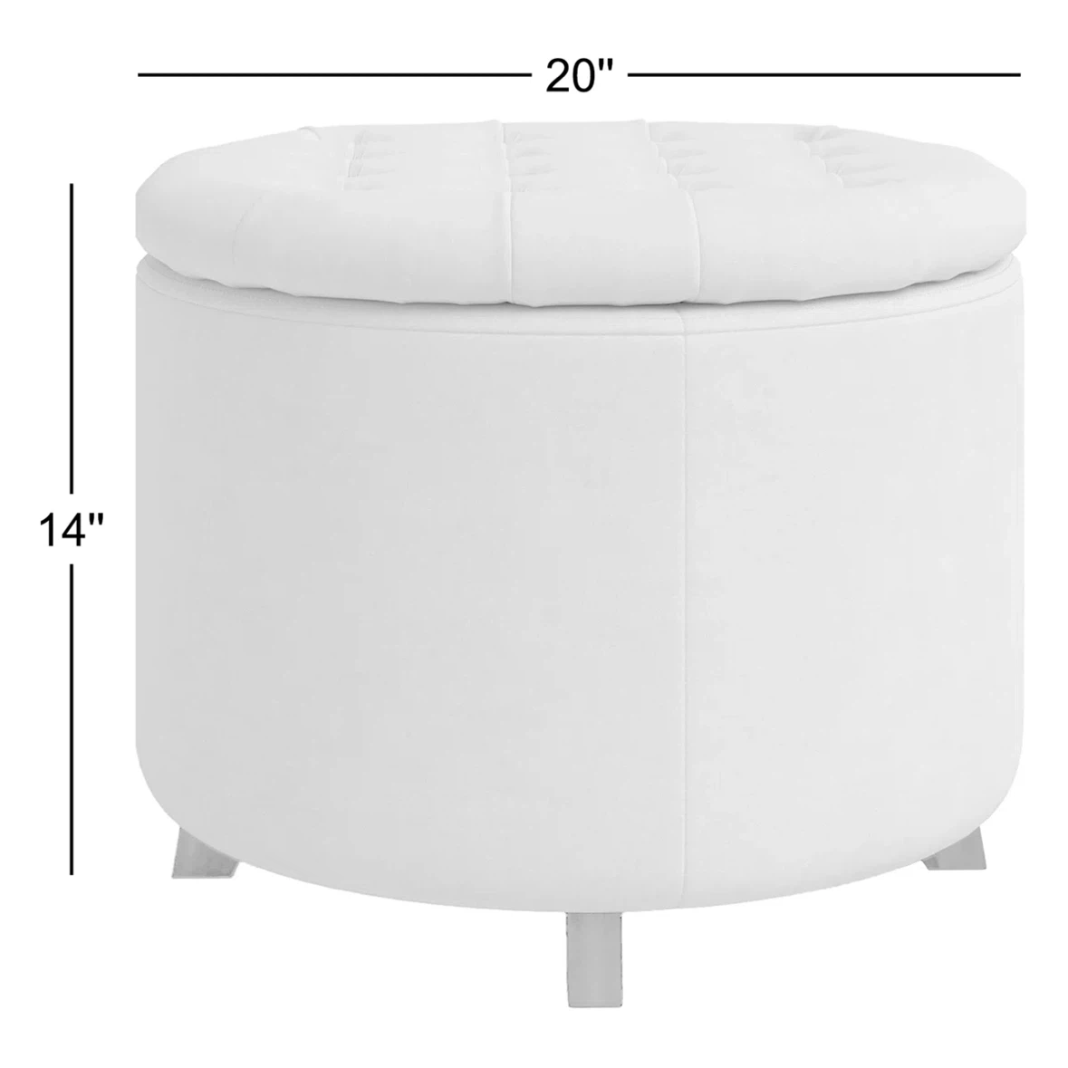 Cushioned Ottoman (also serves as storage) - photo 3