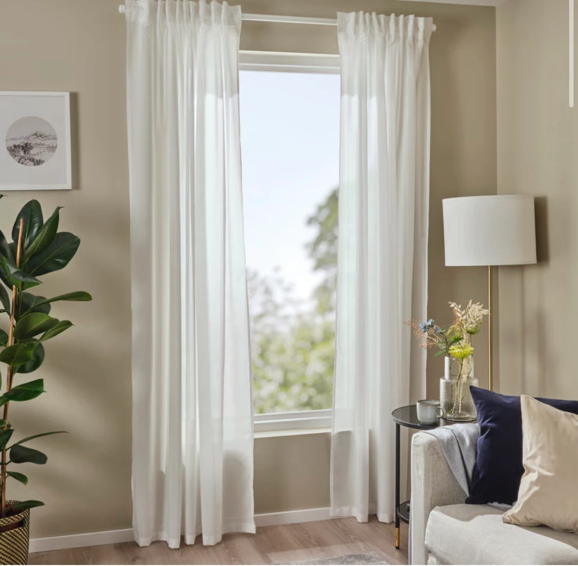 IKEA Rosenrobina sheer curtain 58”x98” - photo 2