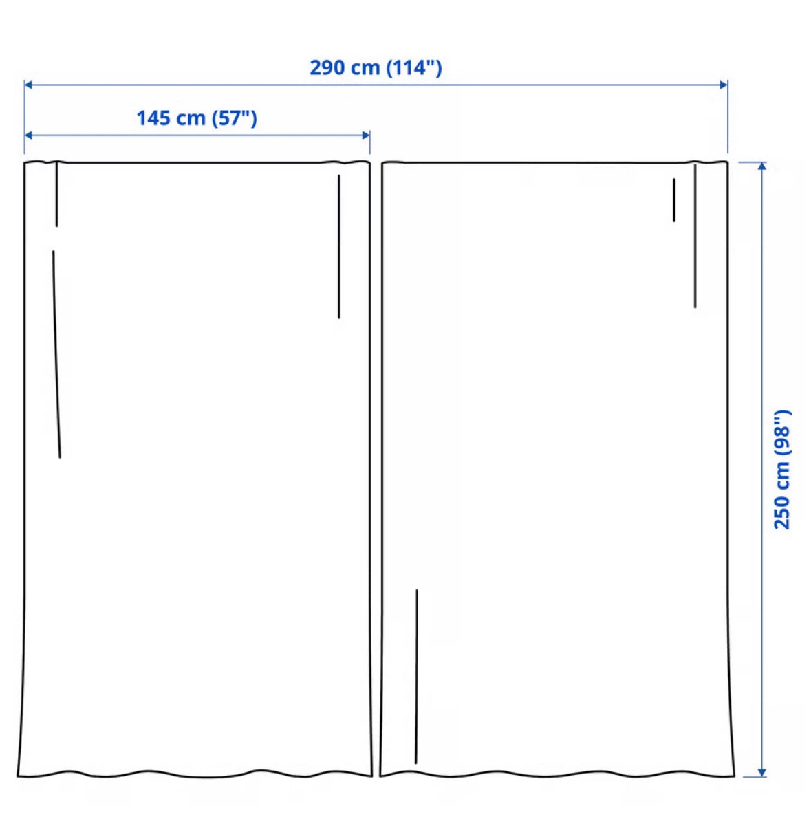 IKEA Rosenrobina sheer curtain 58”x98” - photo 3