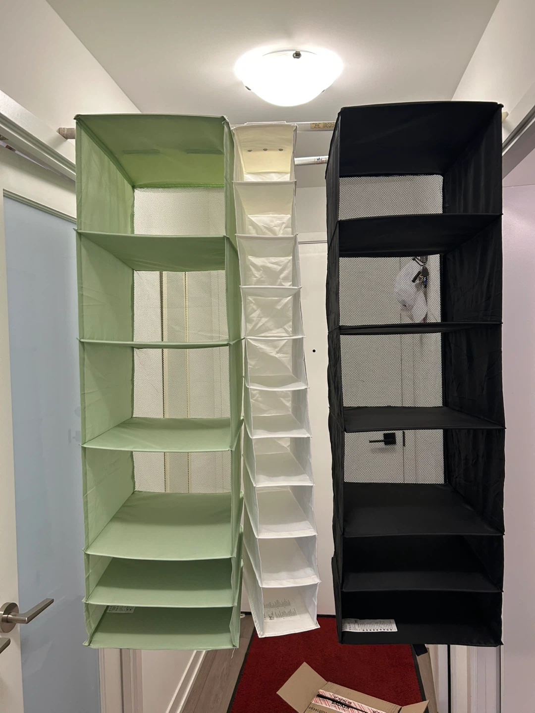 Set of 3 Hanging Closet Organizers