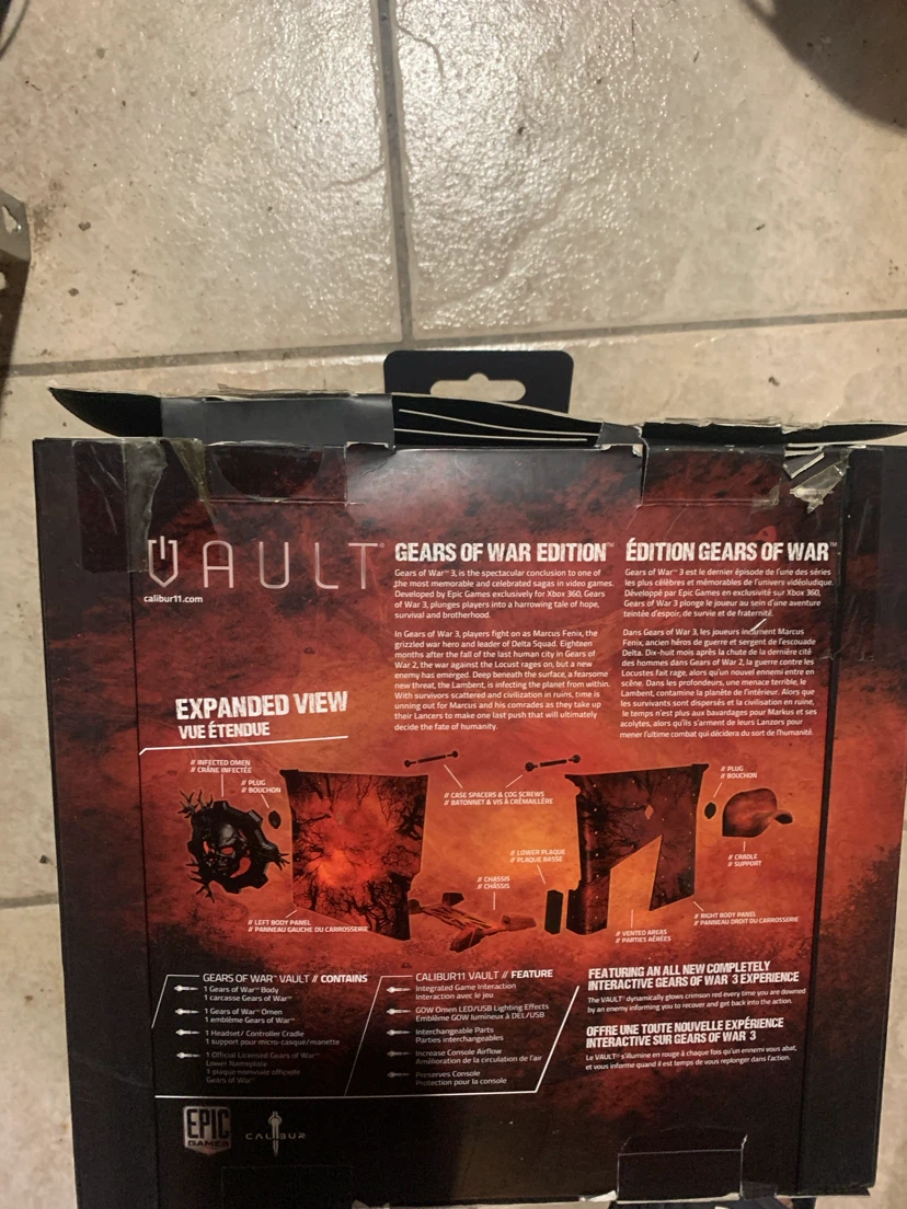 Gears of War 3 Vault 3D Armored Gaming Case Xbox 360 - photo 3