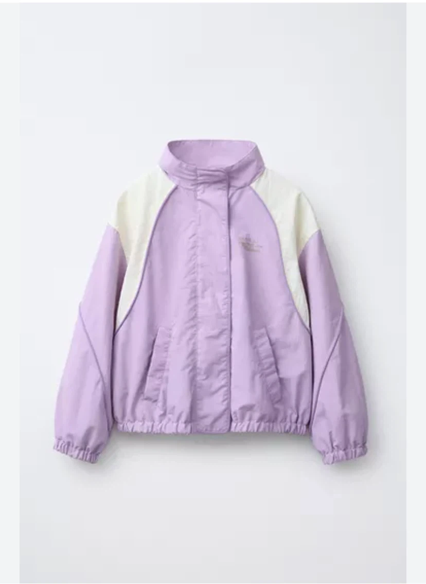 Zara Kids Jacket Purple Cream Size 11-12