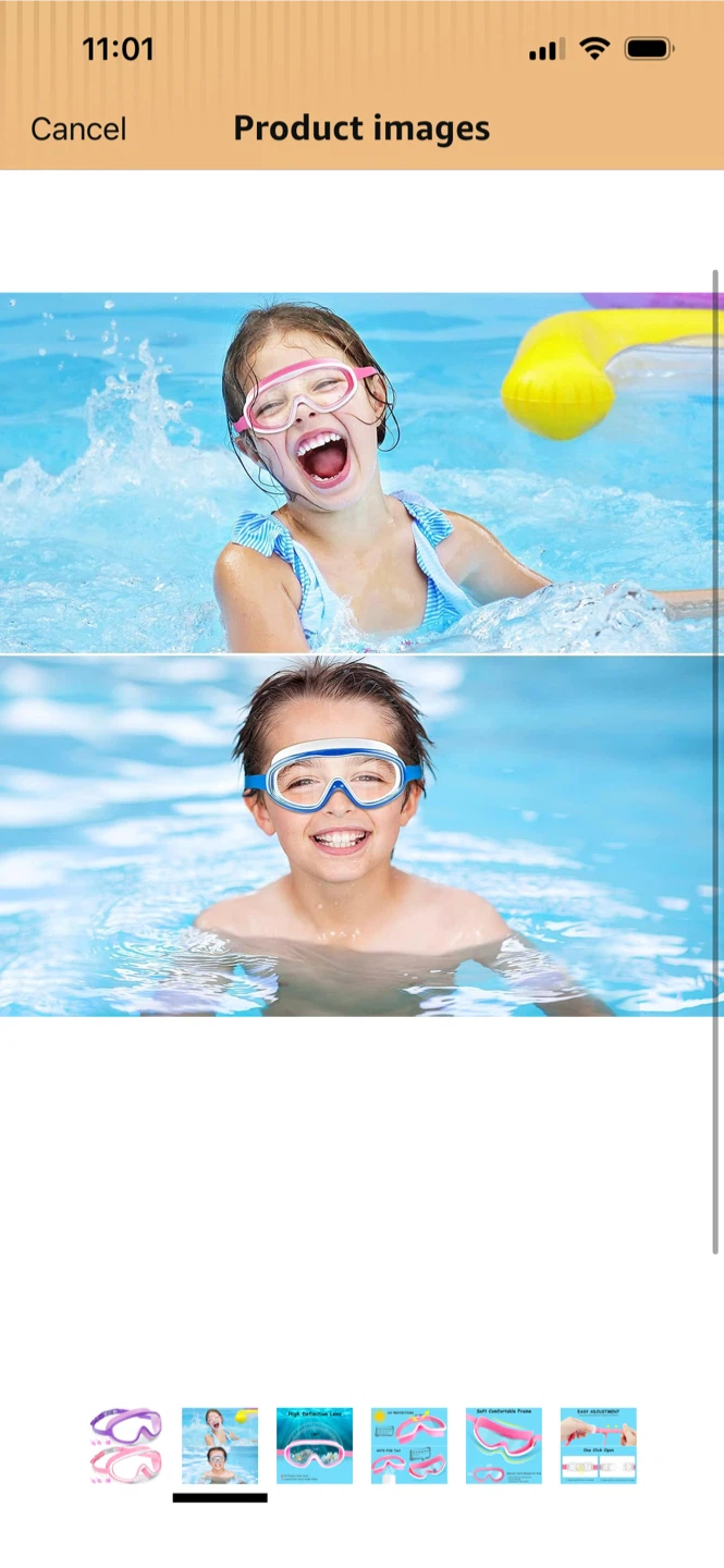 Brand New- set Kids Swim Goggles with Ear Plugs