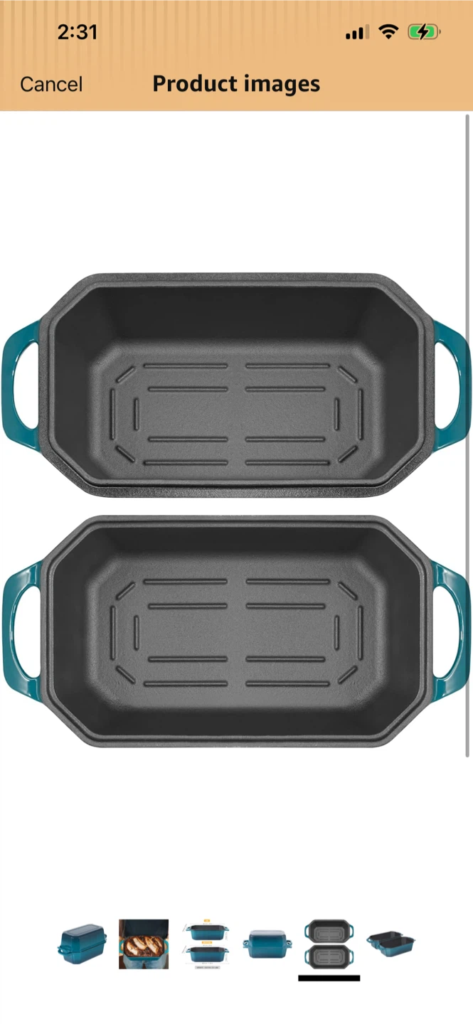 Brand New -Cast Iron Loaf Pan - photo 2