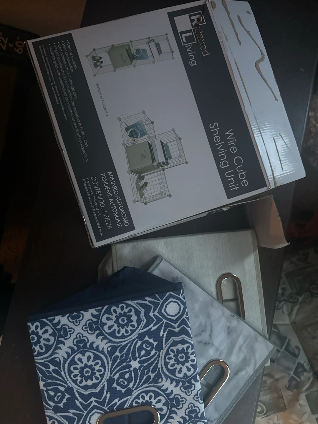 Relaxed Living Wire Cube Shelving Unit