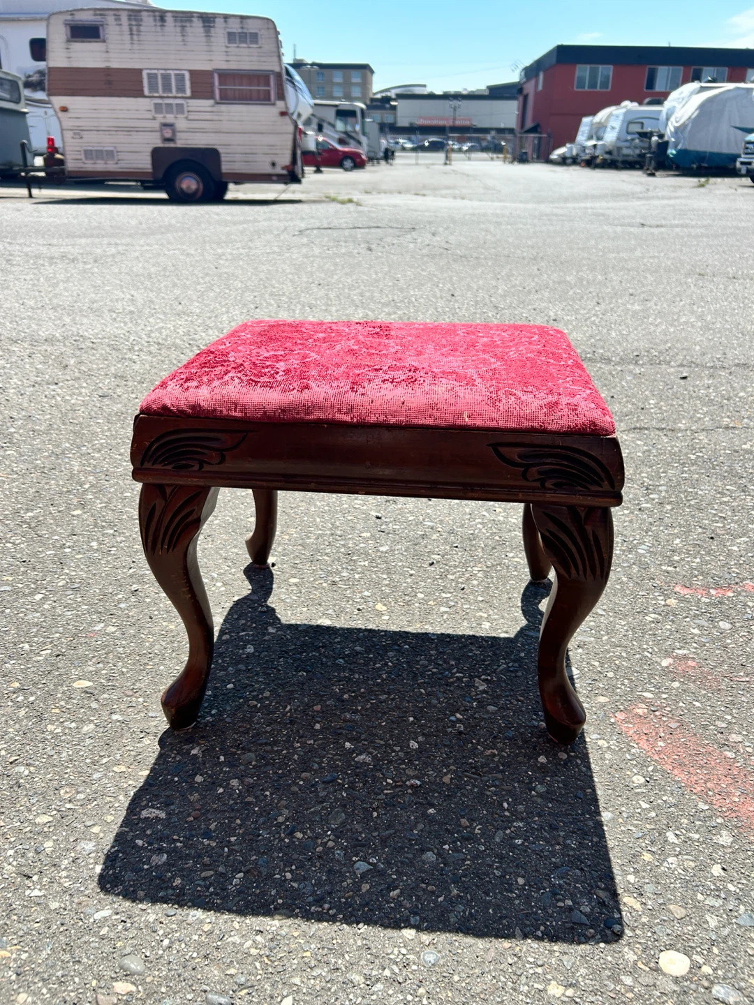 Vintage Footstool Ottoman