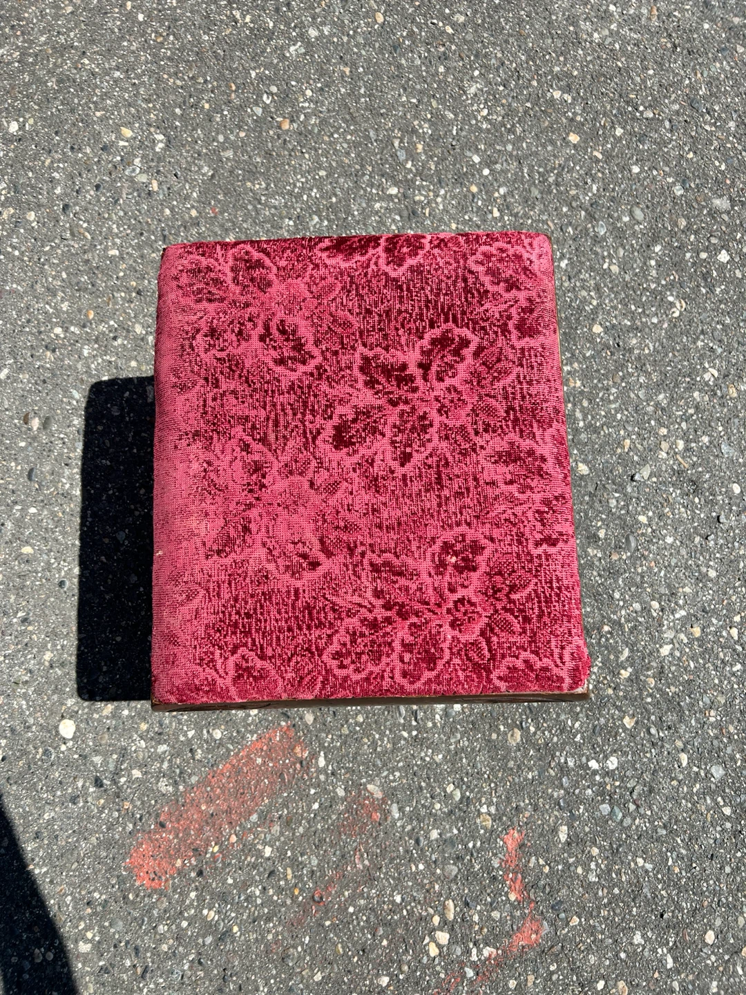 Vintage Footstool Ottoman - photo 4