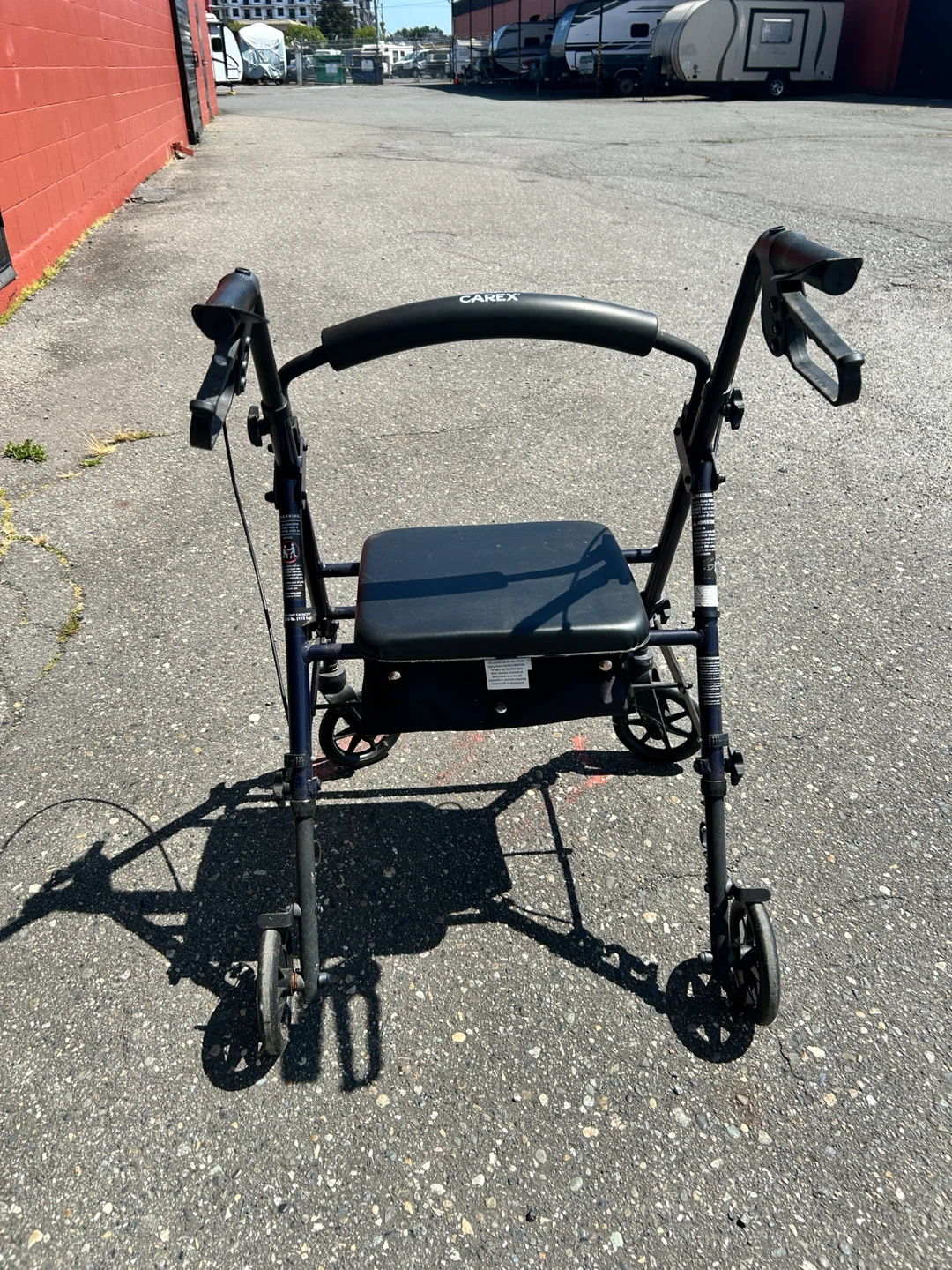 Carex 4-Wheel Walker with Seat - photo 2