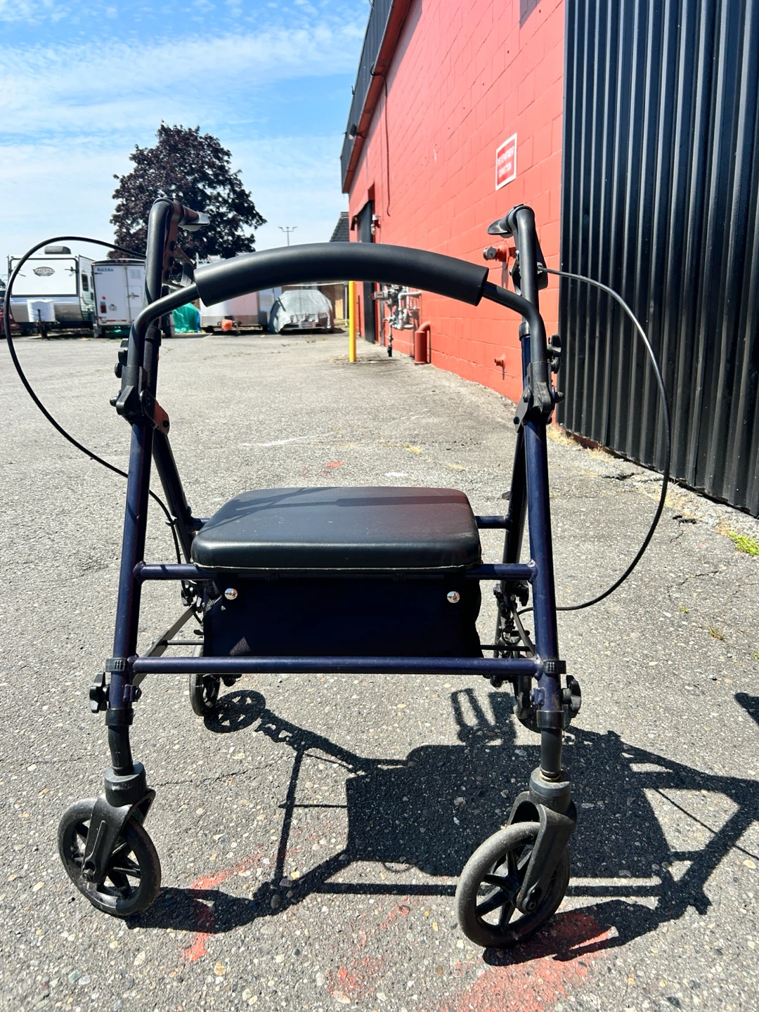 Carex 4-Wheel Walker with Seat - photo 4