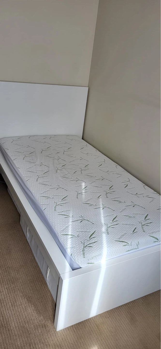 Single bed frame and mattress - photo 2