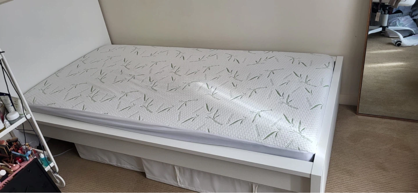 Single bed frame and mattress - photo 3