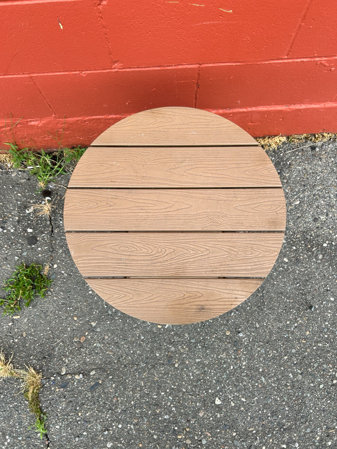 Round Side Table with Shelf - photo 3
