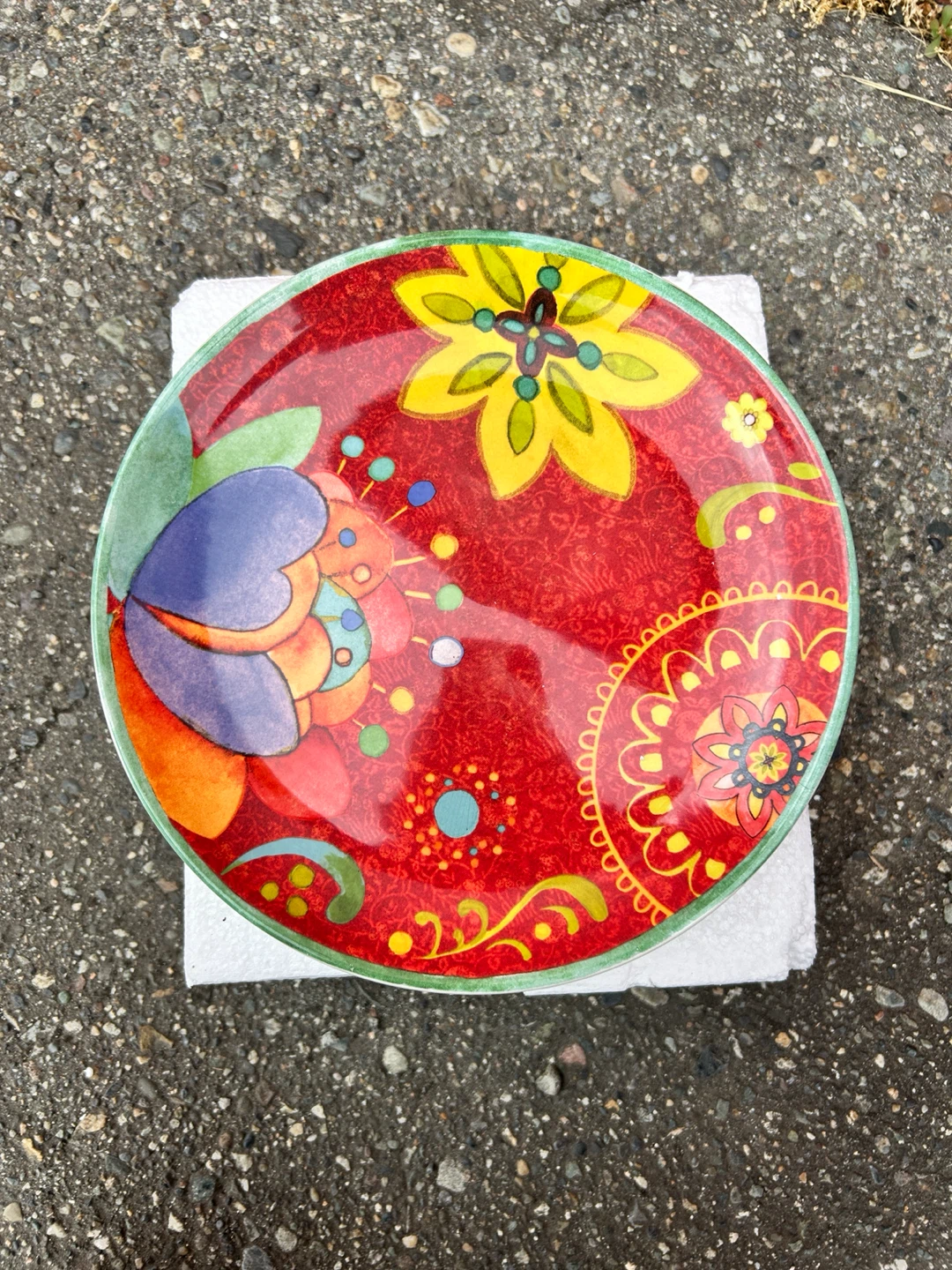 Decorative Floral Plates (Set of 4)