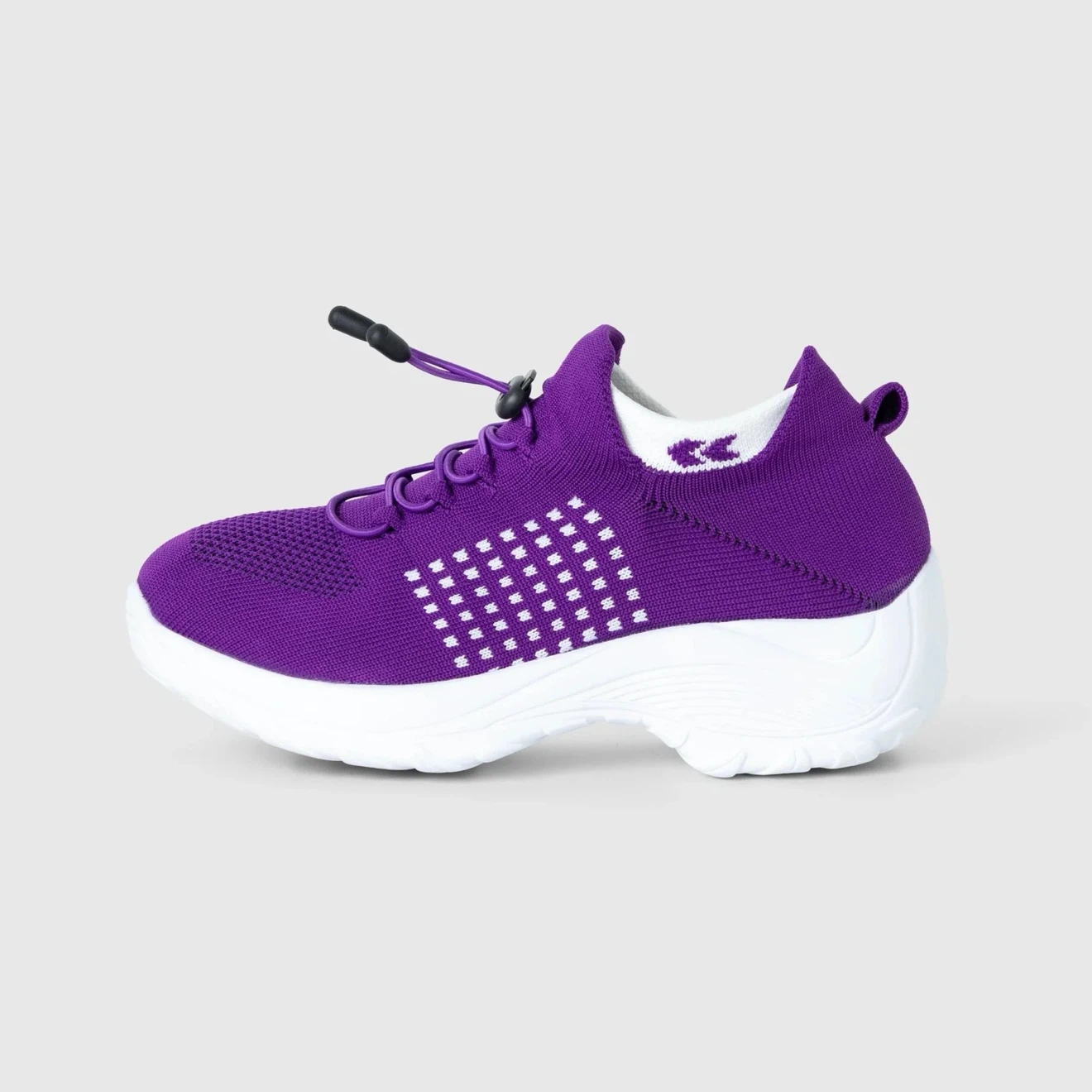 NEW! Orthopedic Comfortable Purple Knit Slip-On Walking Shoes - photo 3
