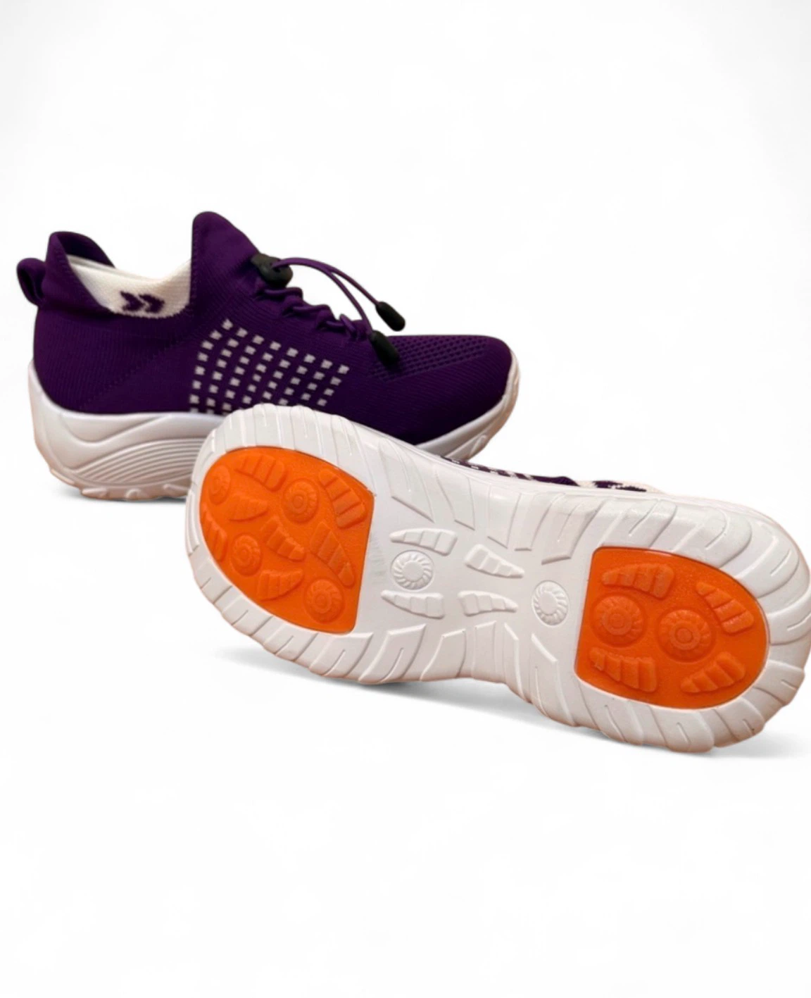 NEW! Orthopedic Comfortable Purple Knit Slip-On Walking Shoes - photo 4