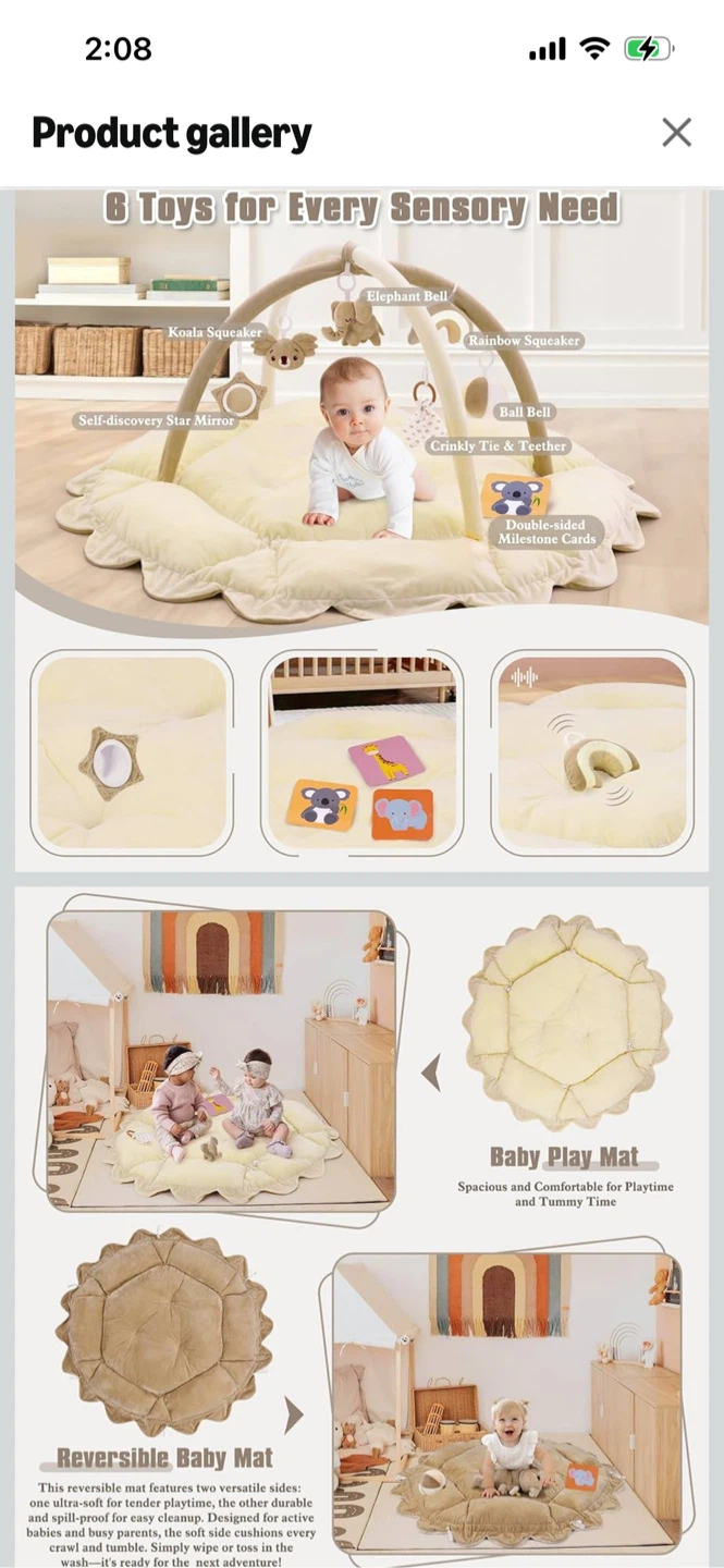 Brand New-Baby Gym Play Mat - photo 2