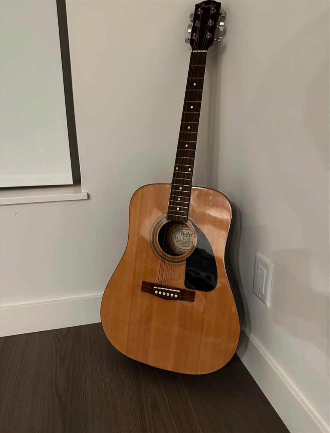 Acoustic Guitar Fender FA100 July 28 pickup