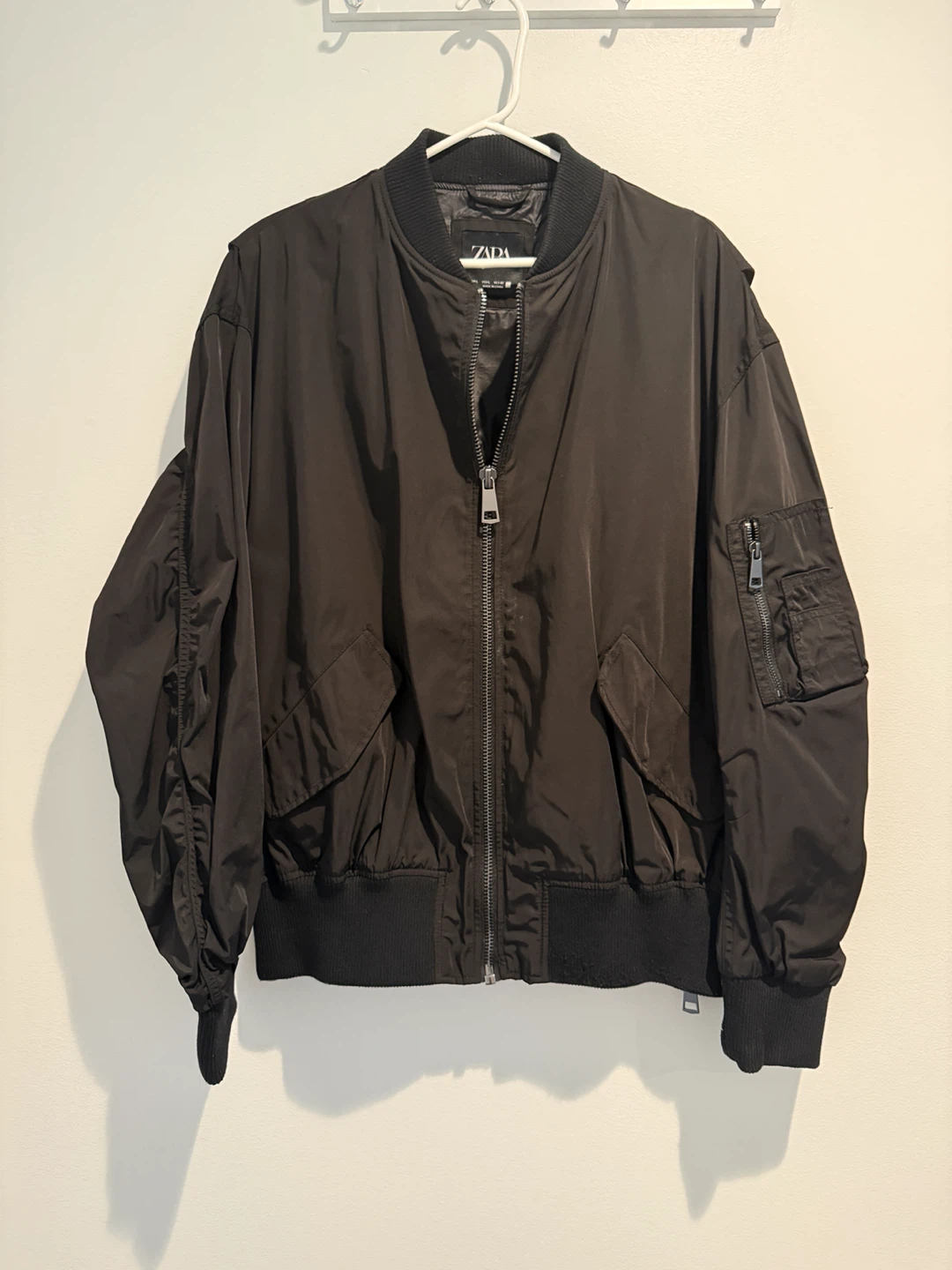 ZARA Black Bomber Jacket