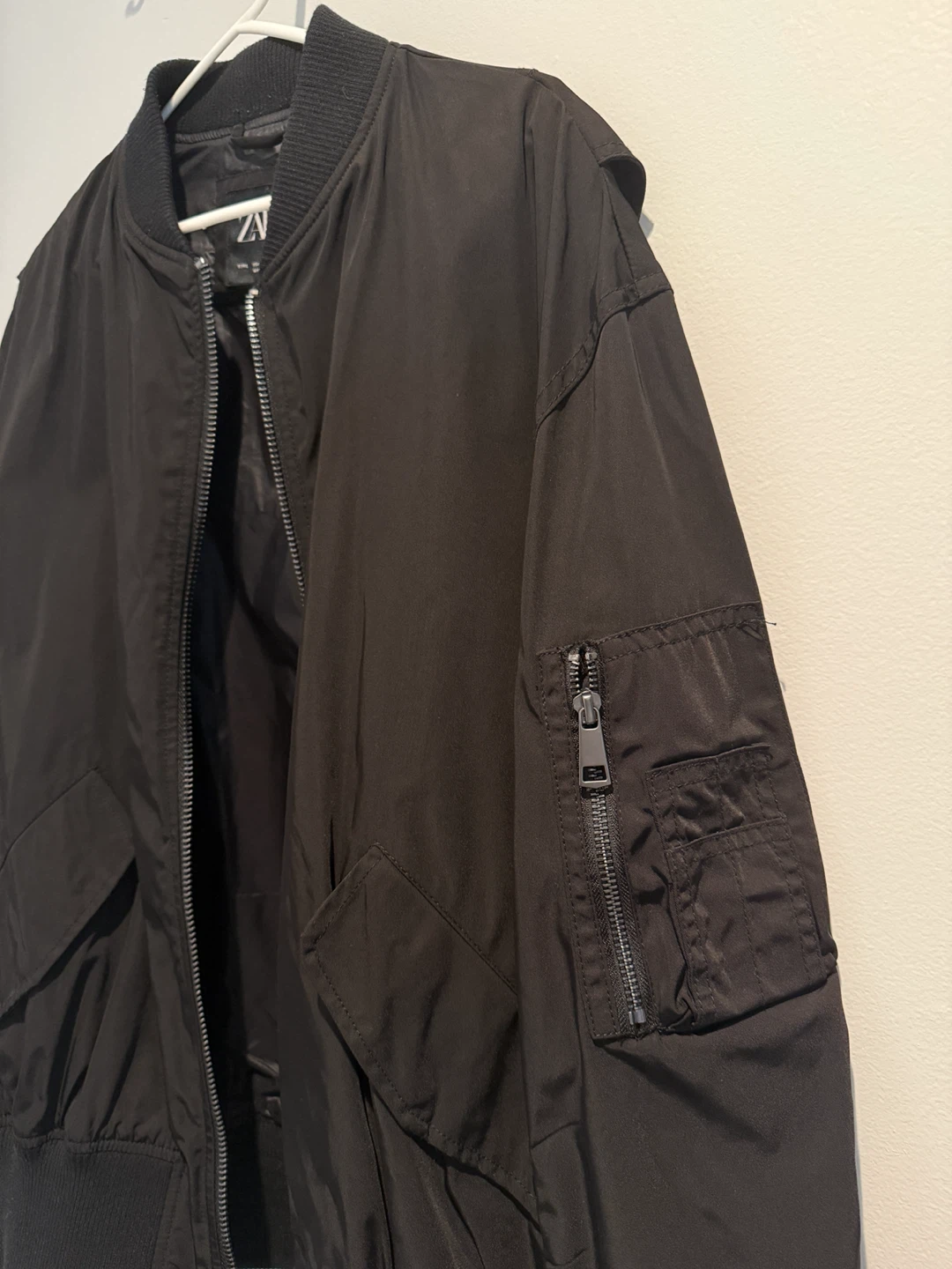 ZARA Black Bomber Jacket - photo 4
