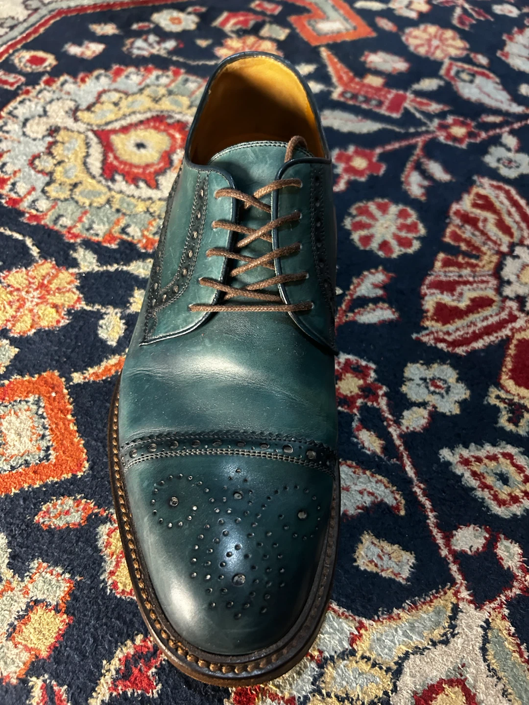 Vintage GUCCI brogue derbies Size 8.5