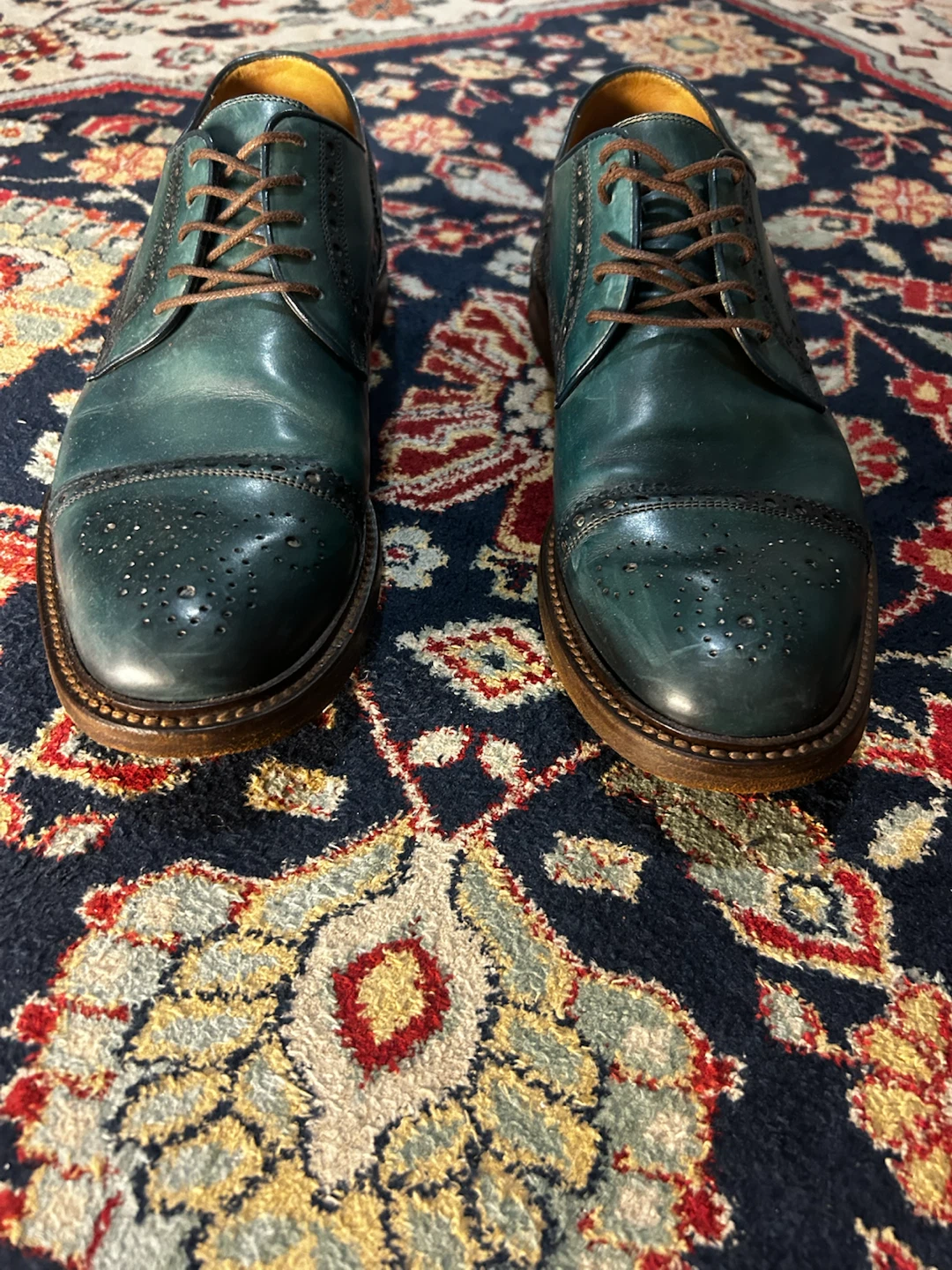 Vintage GUCCI brogue derbies Size 8.5 - photo 2