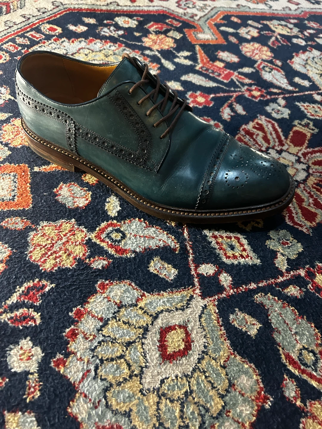 Vintage GUCCI brogue derbies Size 8.5 - photo 3