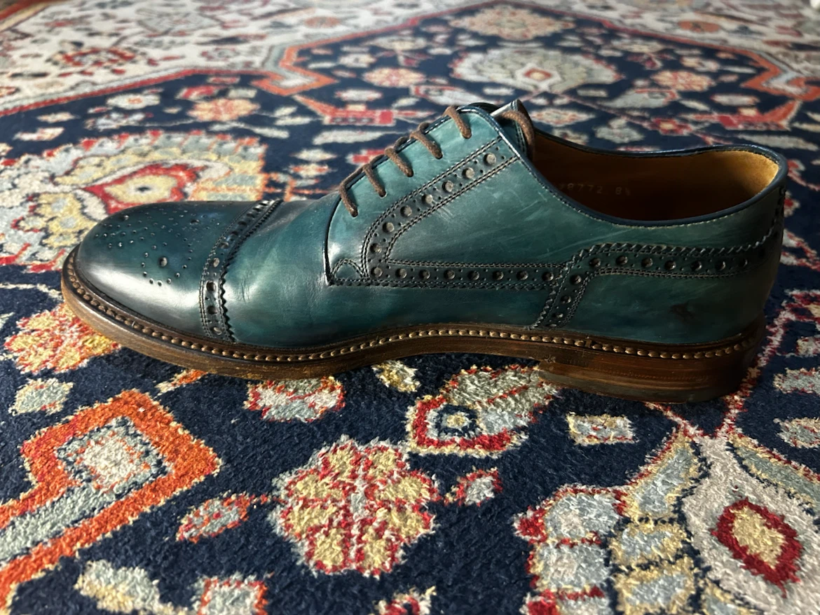 Vintage GUCCI brogue derbies Size 8.5 - photo 5