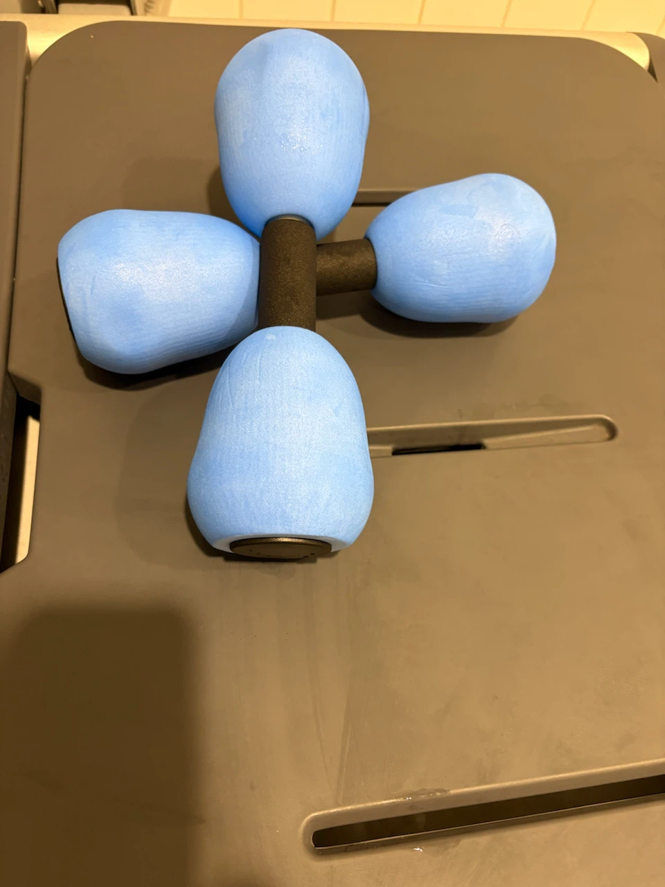 Light Blue Foam Dumbbells for Water Aerobics (Set of 2) - photo 2