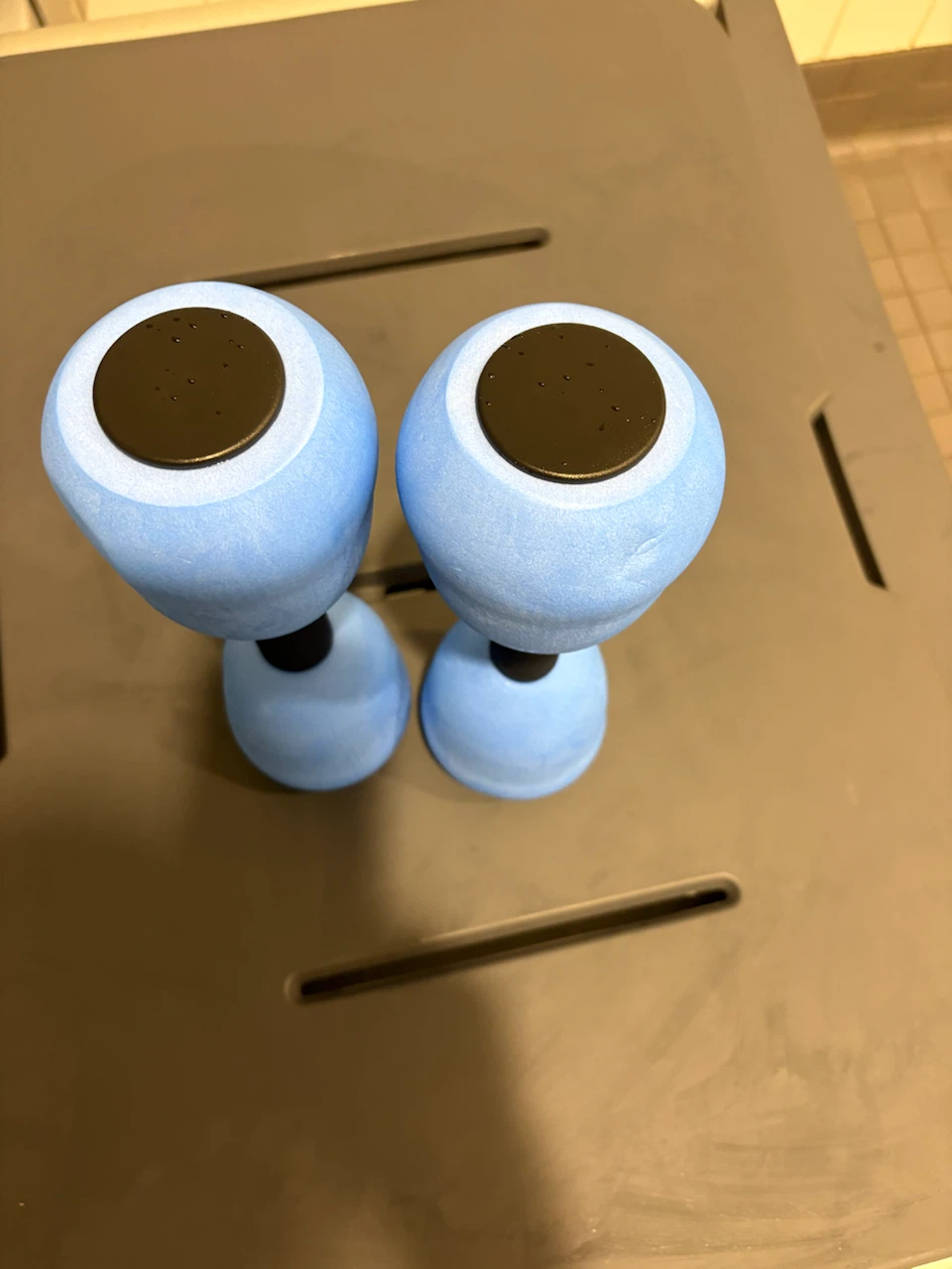 Light Blue Foam Dumbbells for Water Aerobics (Set of 2) - photo 3