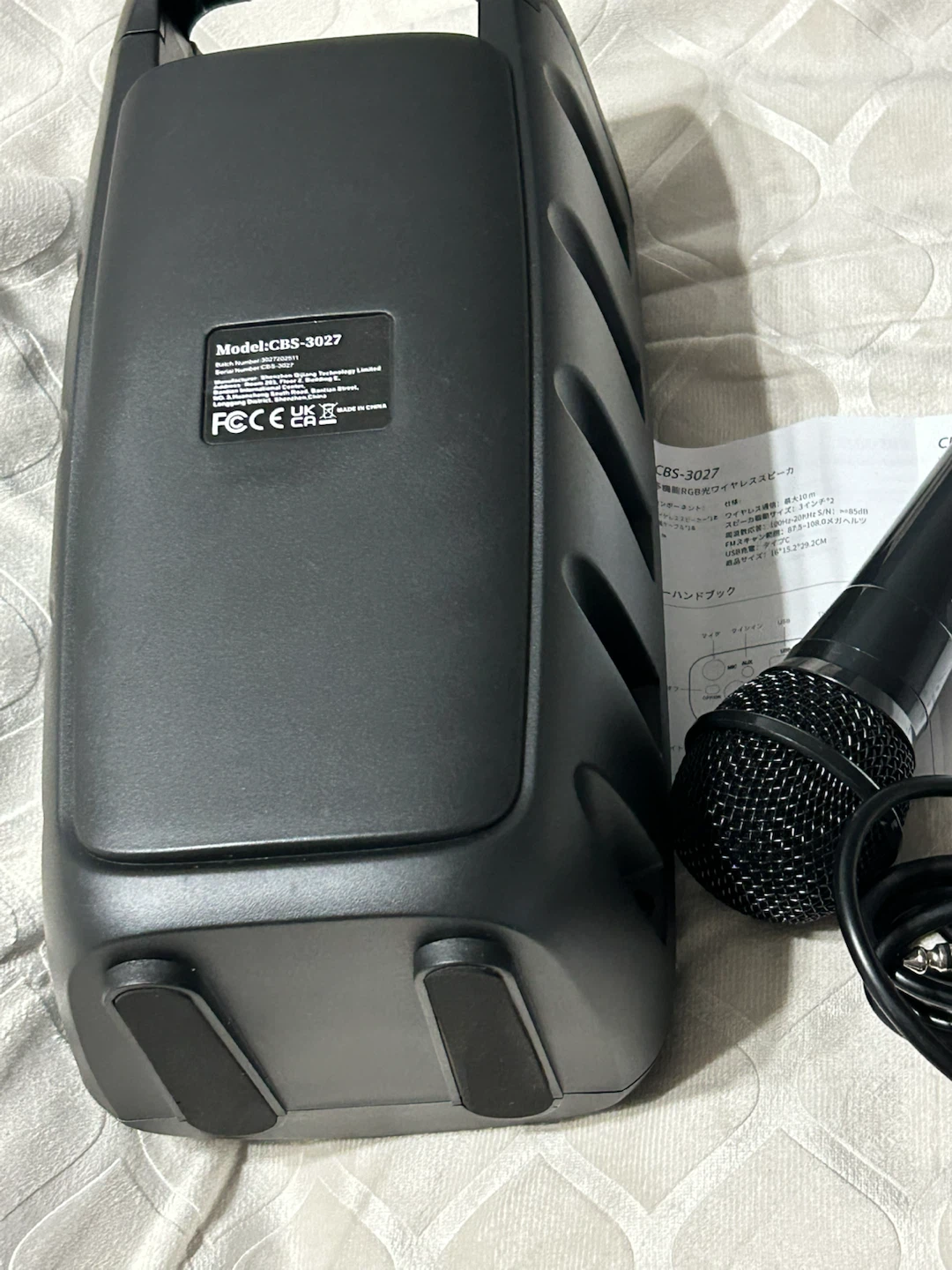 New/l-CBS-3027 Portable Bluetooth Speaker with Microphone - photo 3