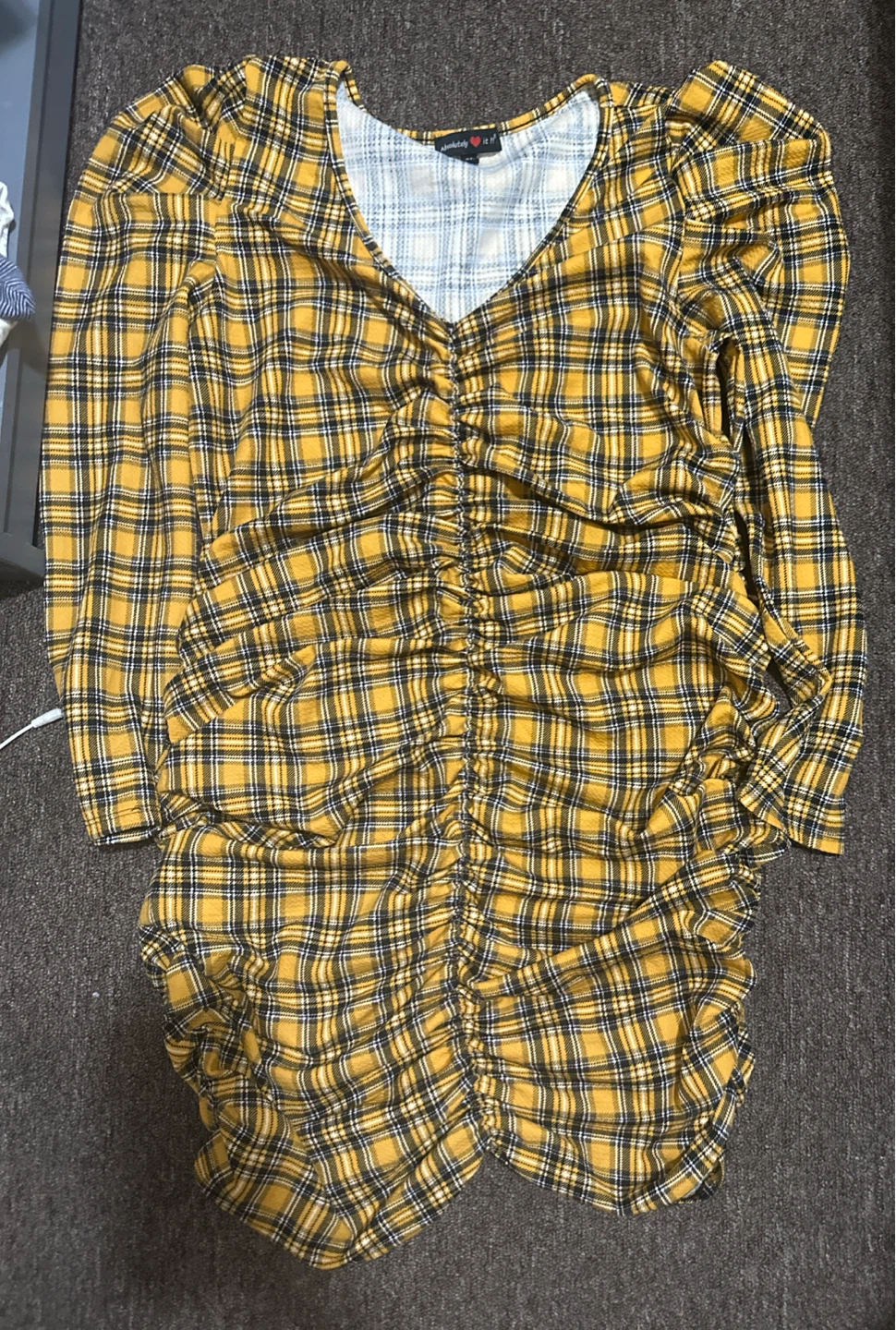 Plaid Shirred V-Neck 3-Pack Dresses Plus sized - photo 4