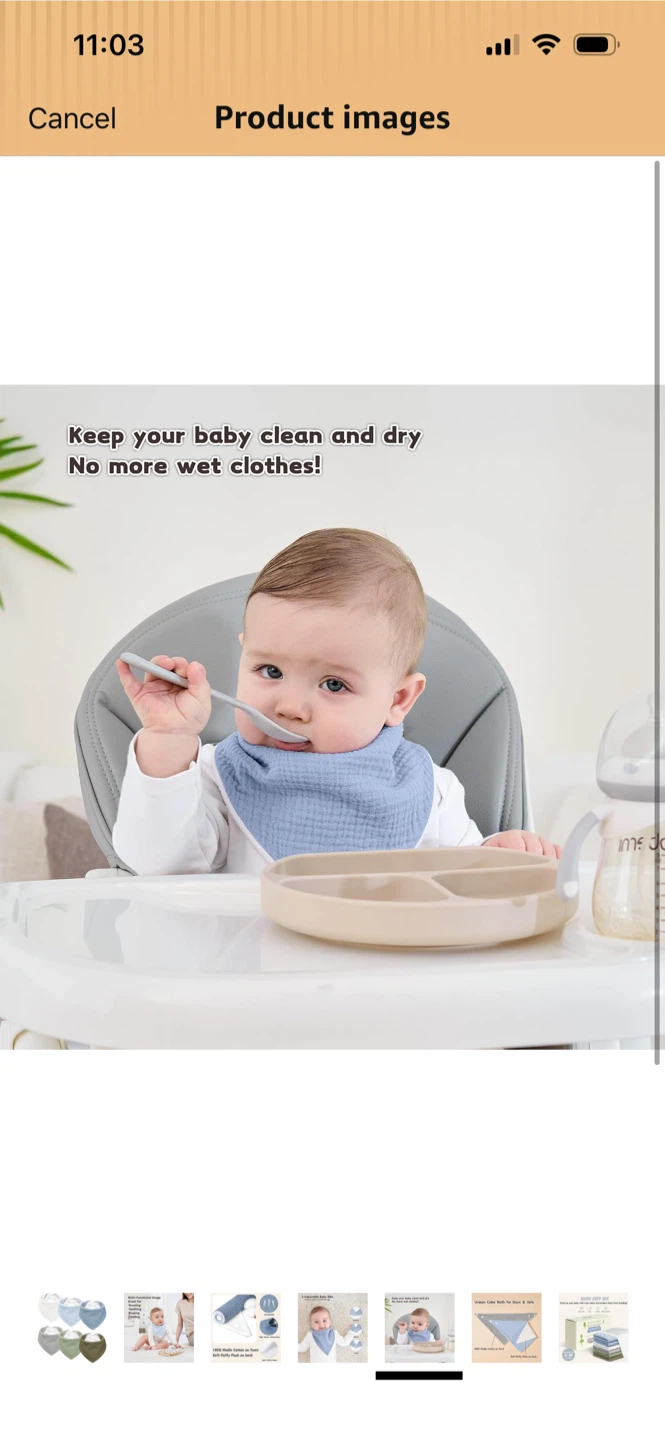 Brand New-Baby Muslin Cotton Bibs Gift Set (0-36 Months) - photo 2
