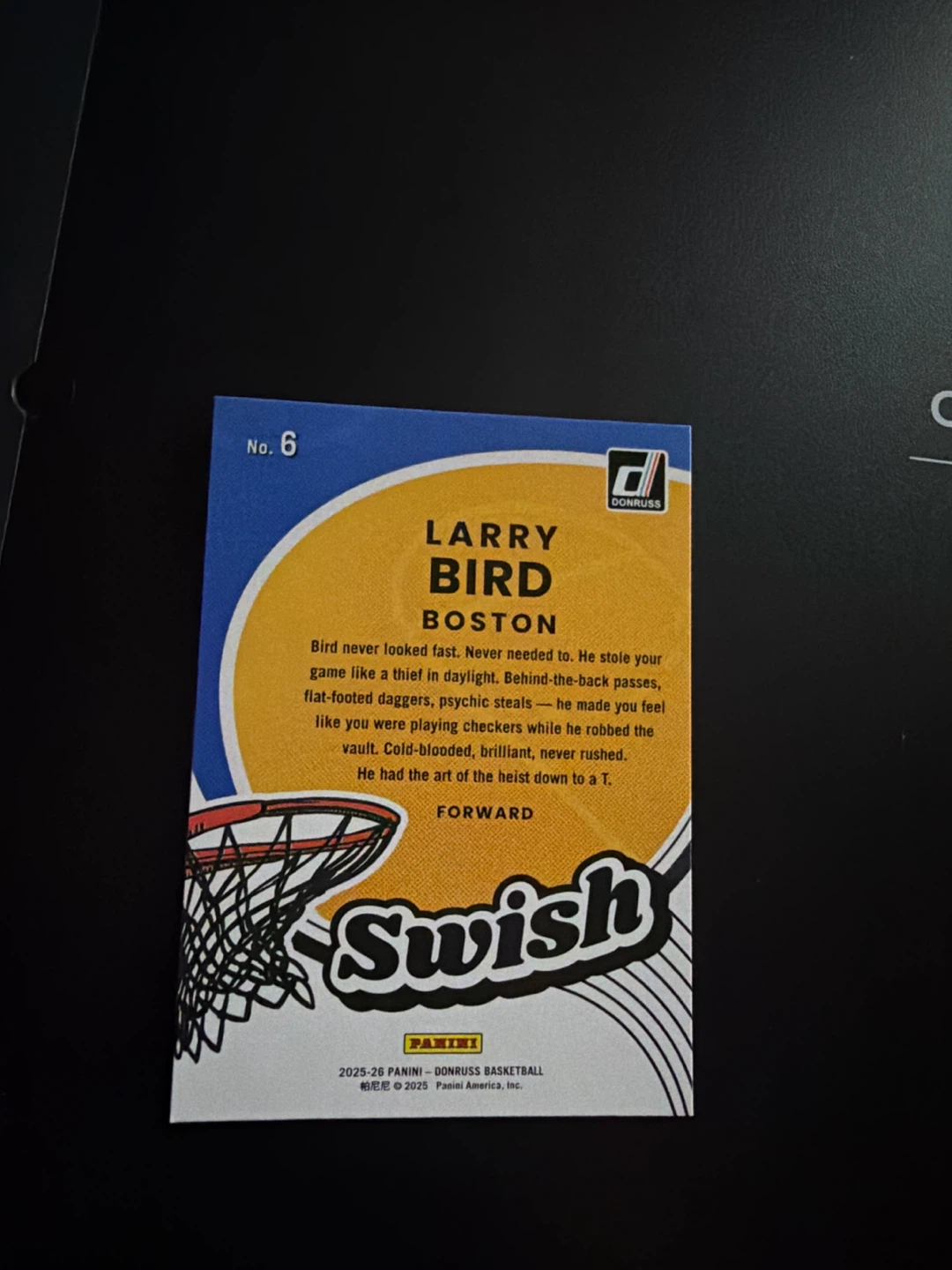 2025-26 Panini Donruss Basketball Larry Bird Card - photo 2