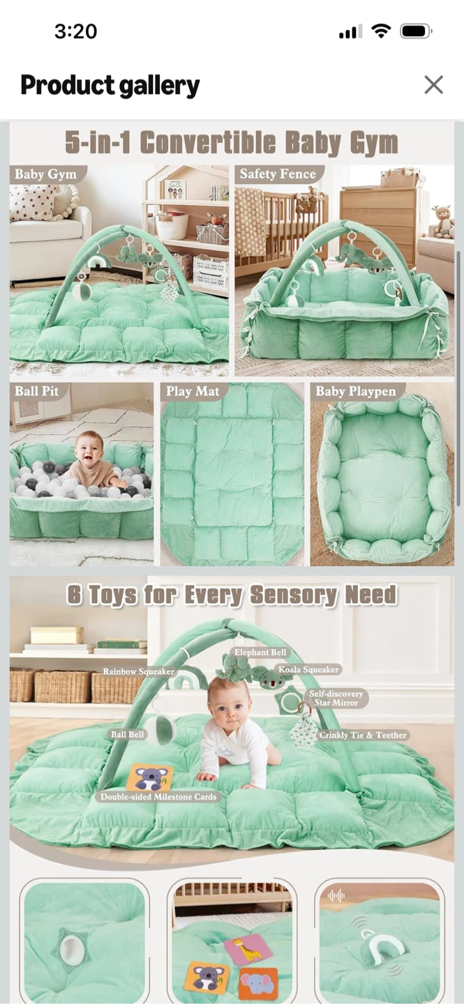 Brand New-5-in-1 Convertible Baby Gym and Play Mat - photo 3
