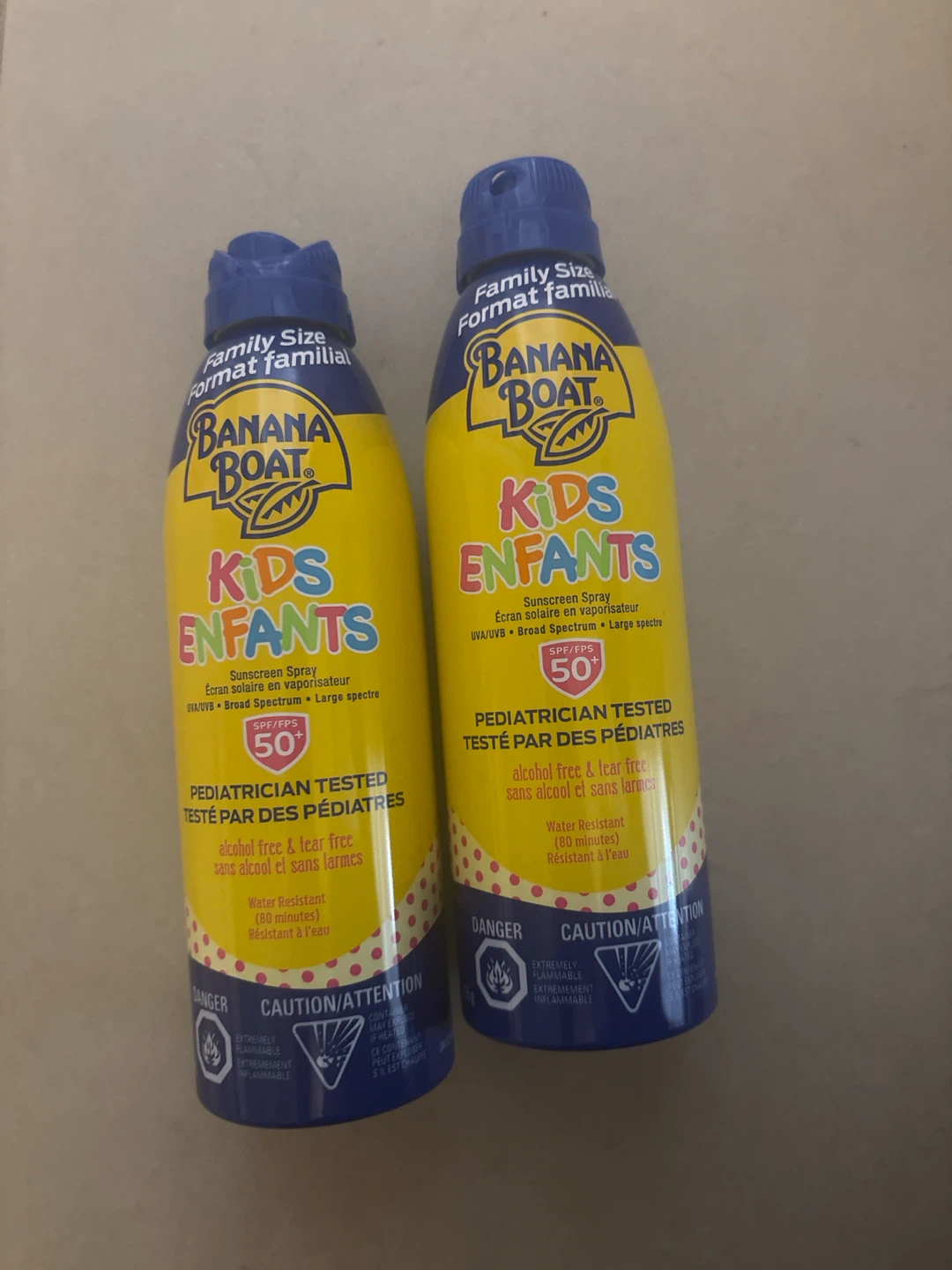 Banana Boat Kids SPF 50 Sunscreen Spray - 2 Pack