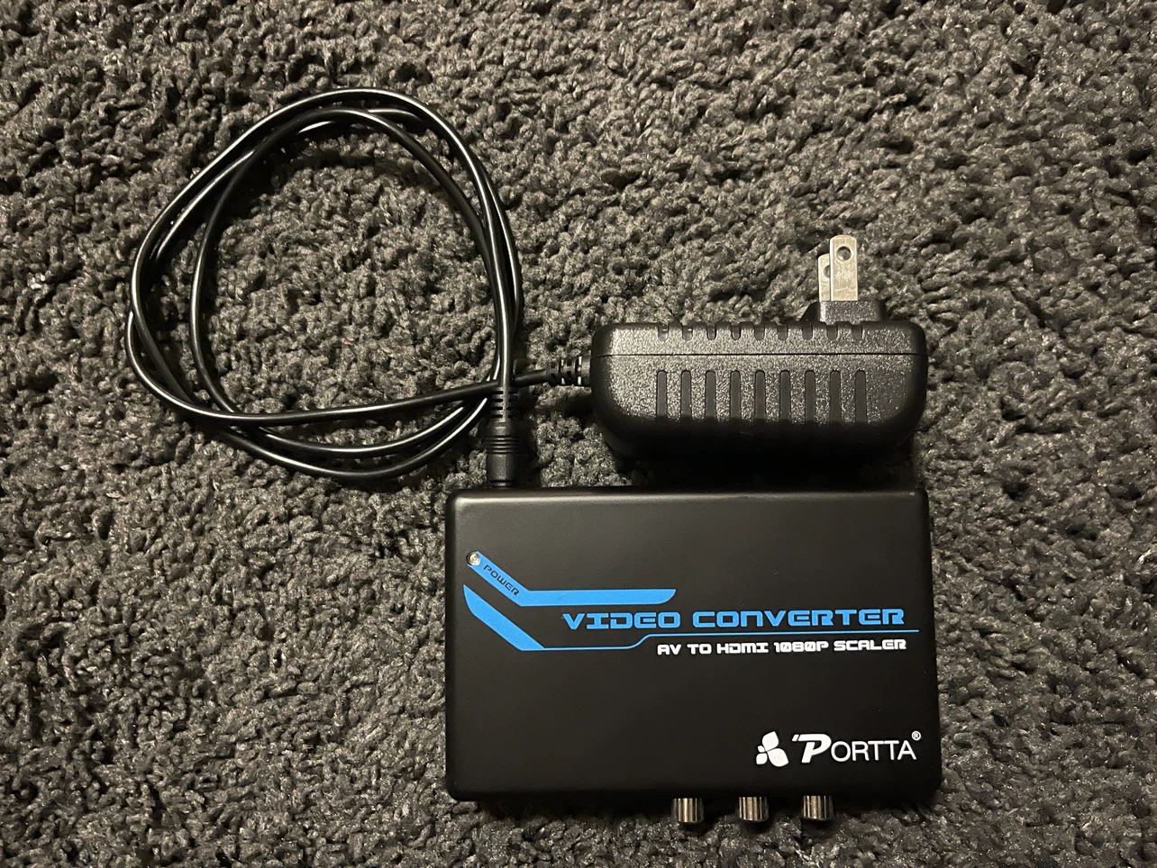 PORTTA Video Converter AV to HDMI Scaler 1080p