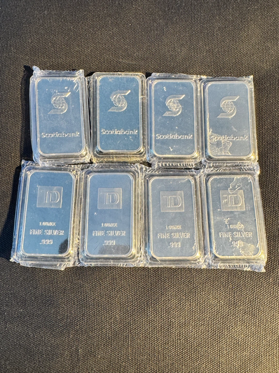 Scotiabank & TD 1 Ounce Fine Copper Bars (Set of 8)
