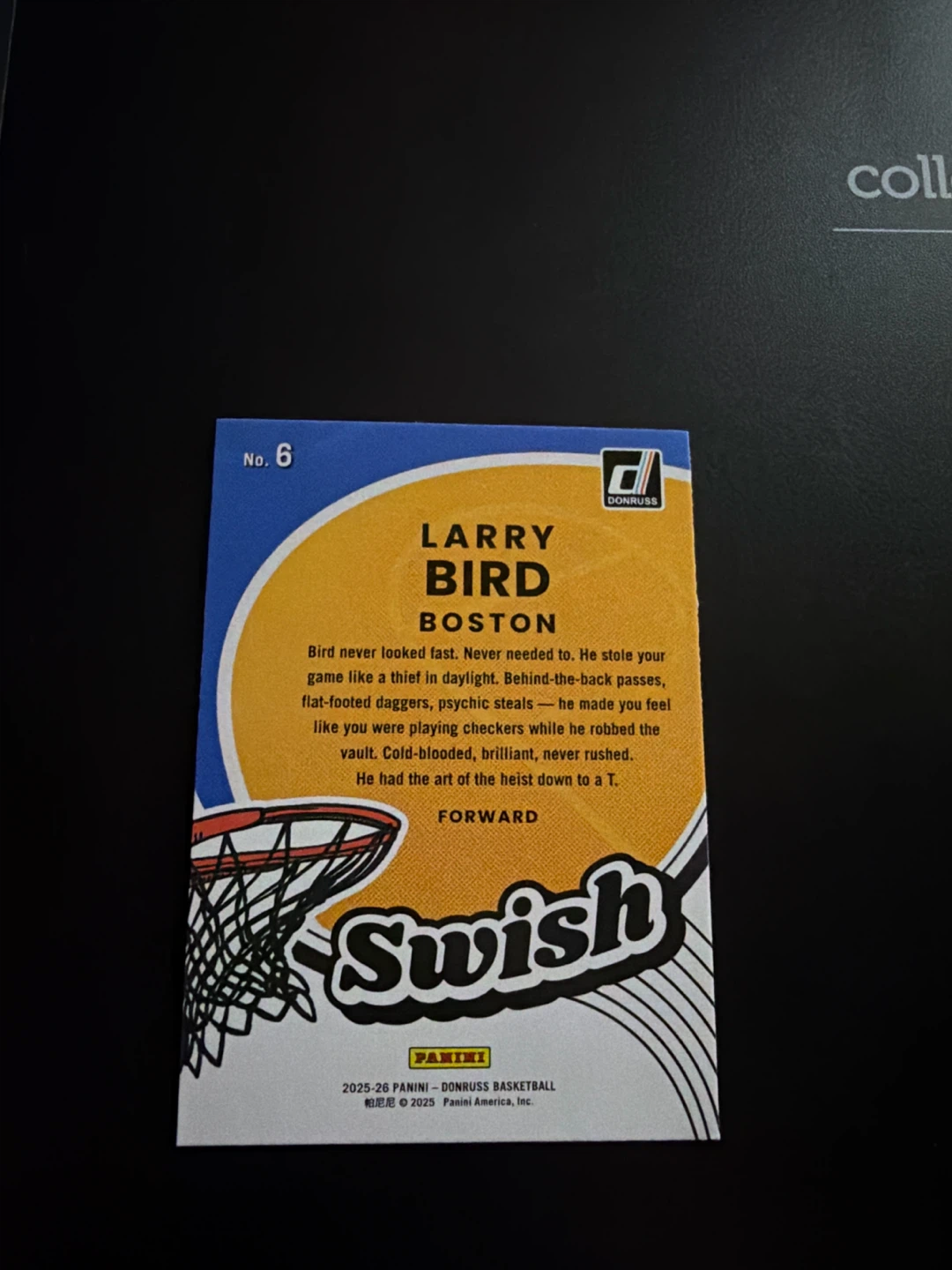 2025-26 Panini Donruss Basketball Larry Bird Card - photo 2