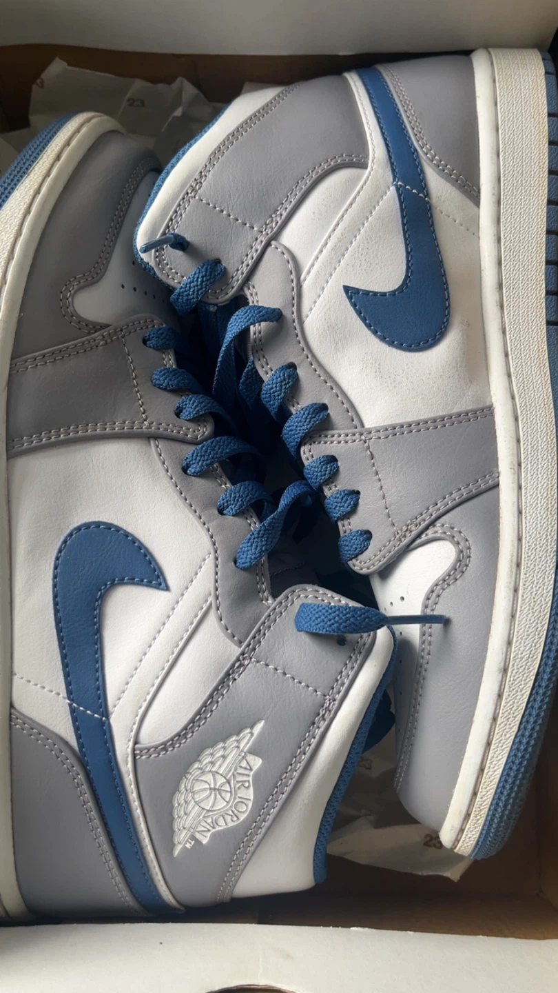 Air Jordan 1 Mid SE "Blue Grey" Men's Shoes - photo 5