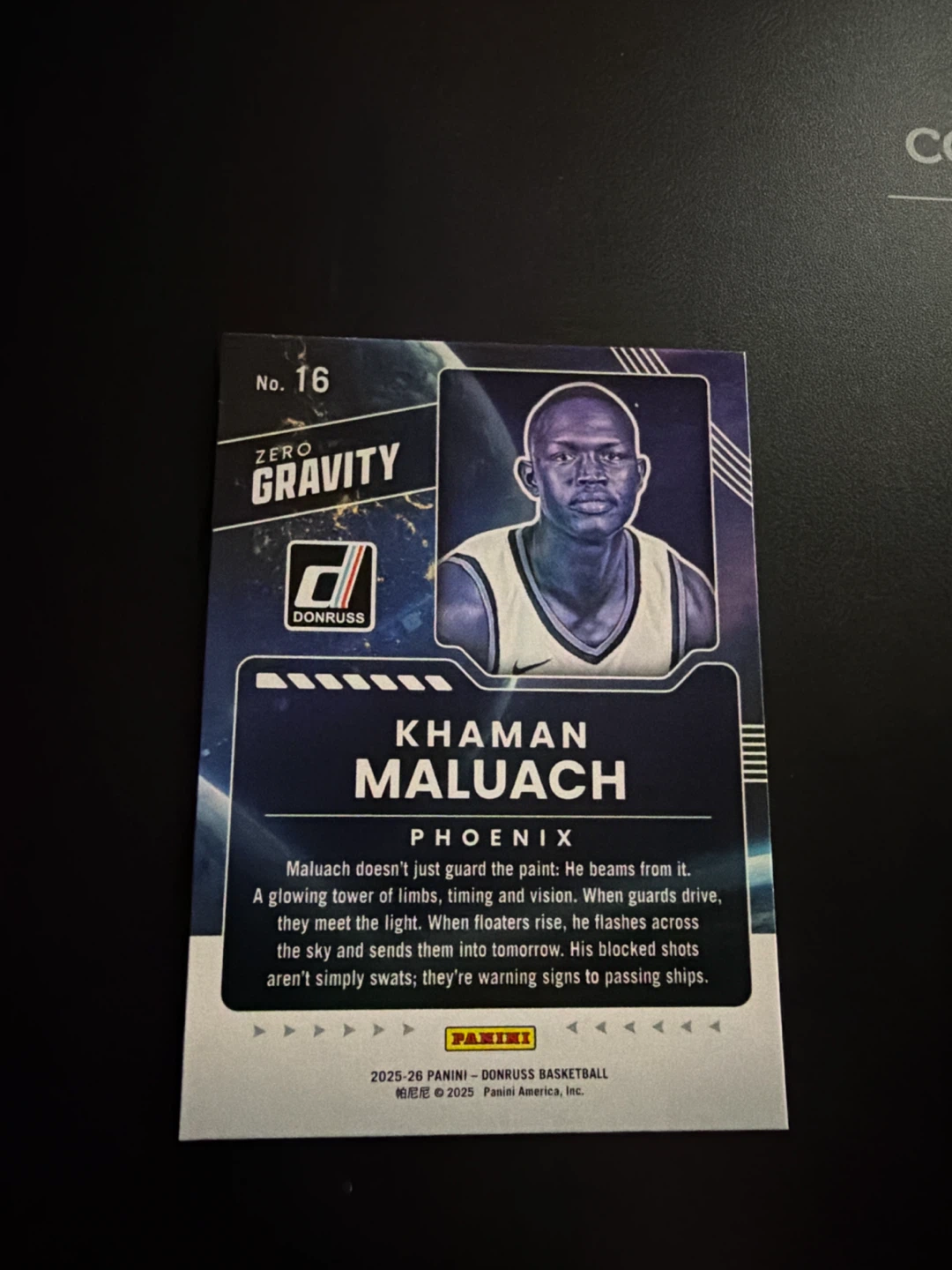 Donruss Zero Gravity Khaman Maluach Basketball Card - photo 2
