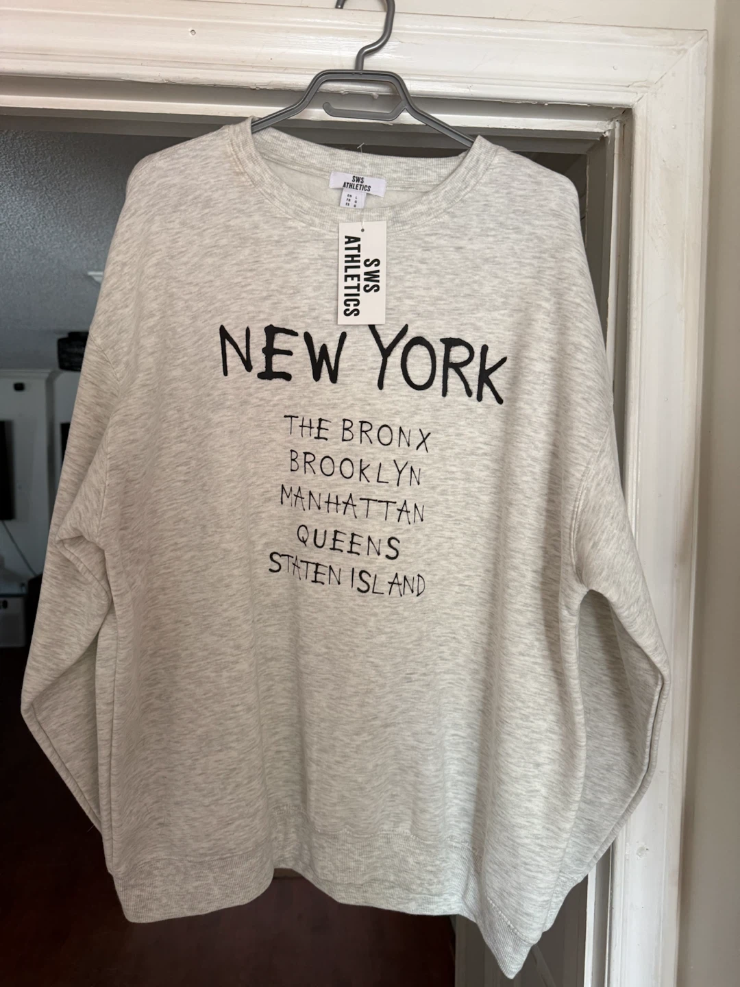 SWS Athletics Grey New York Graphic Sweatshirt
