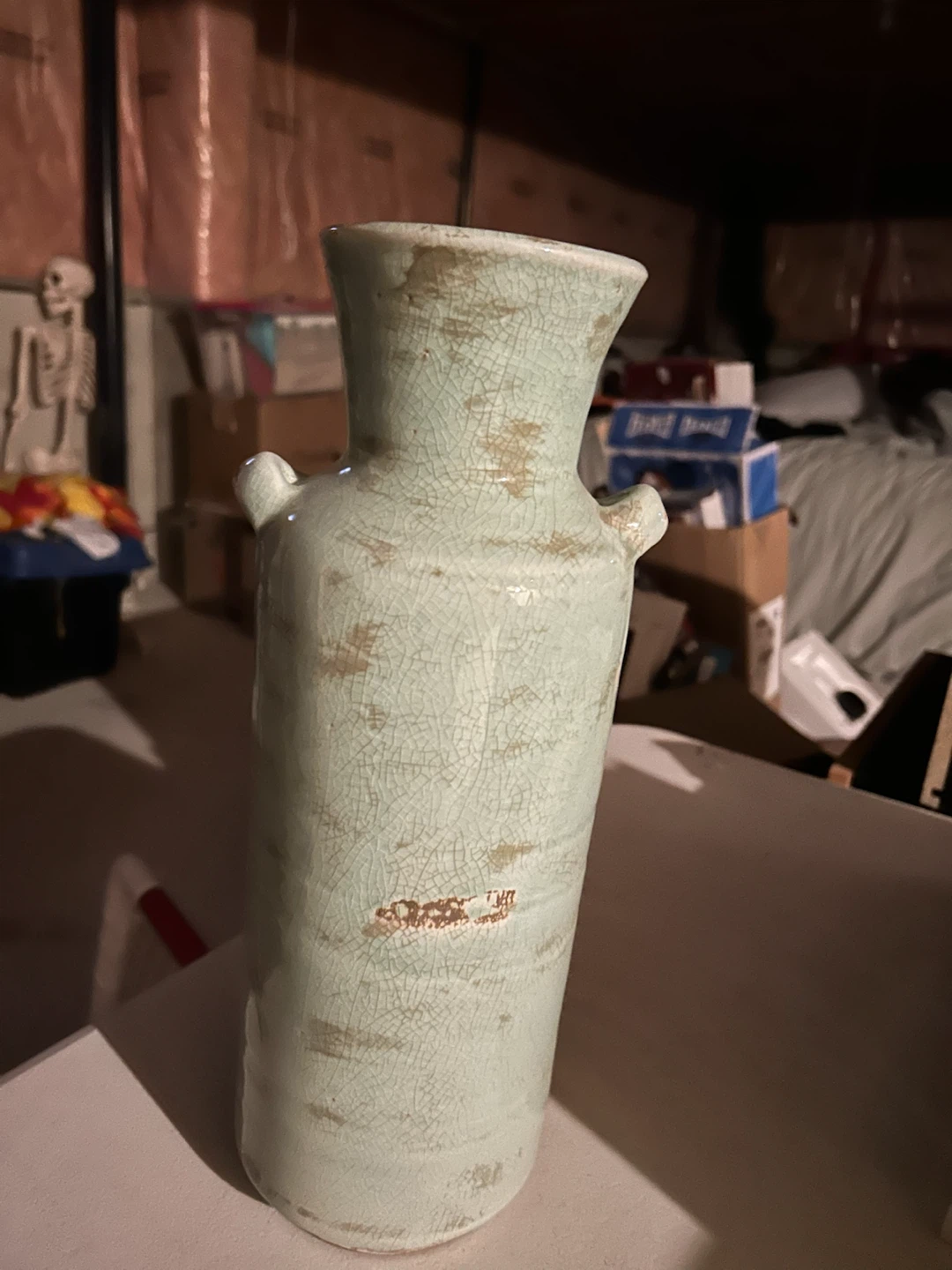 Light Green Crackle Glaze Vase