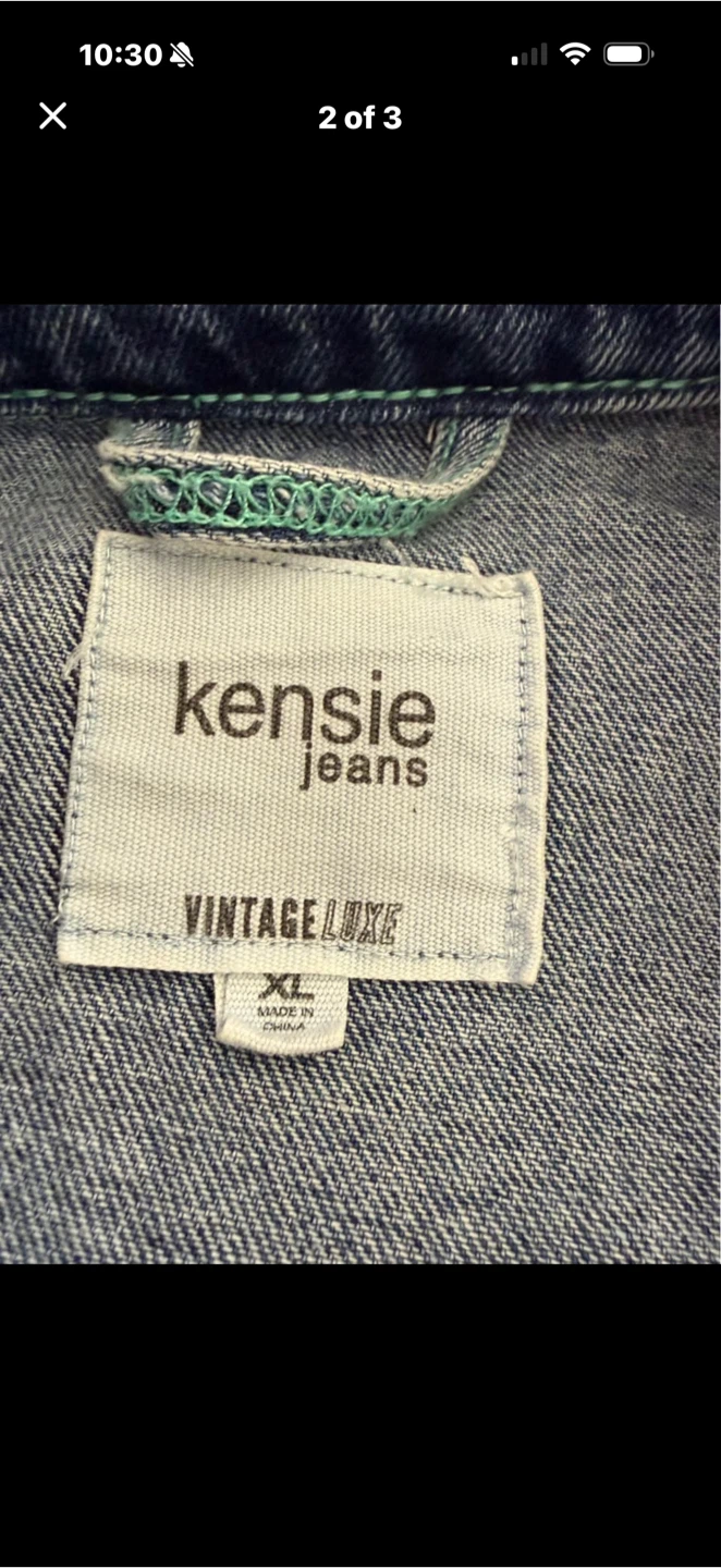 Kensie Jeans Vintage Luxe Denim Shirt XL - photo 2