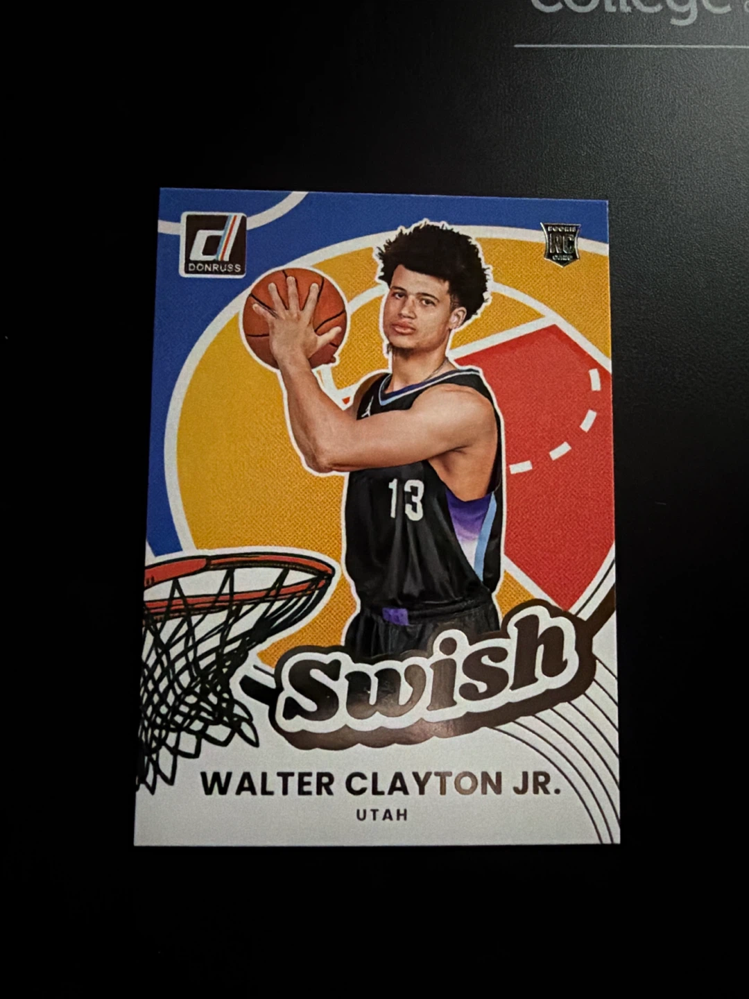 2025 Donruss Basketball Walter Clayton Jr. Card