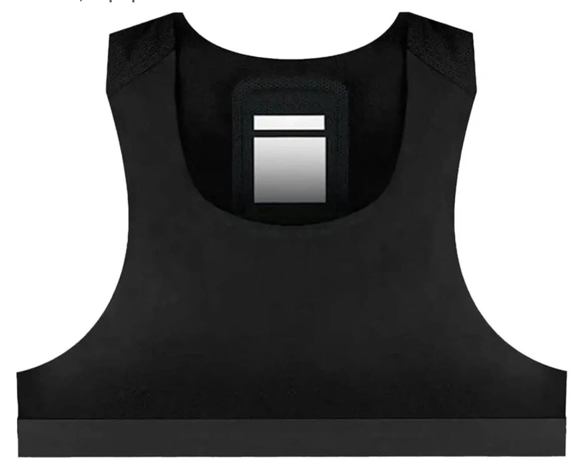 Soccer Training Vest or runing- Black, Size L
