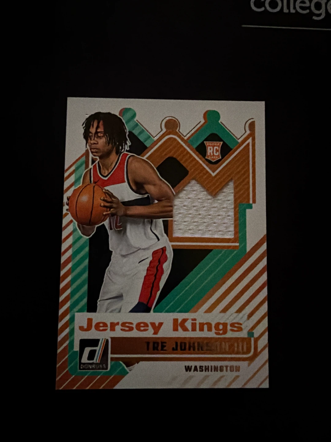 Panini Donruss Basketball Tre Johnson III Jersey Kings RC Card
