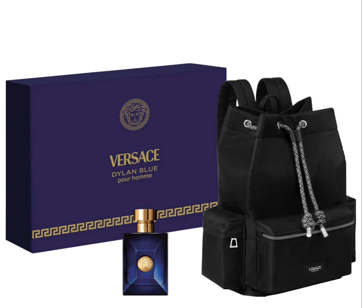 Versace Dylan Blue Pour Homme Backpack Set