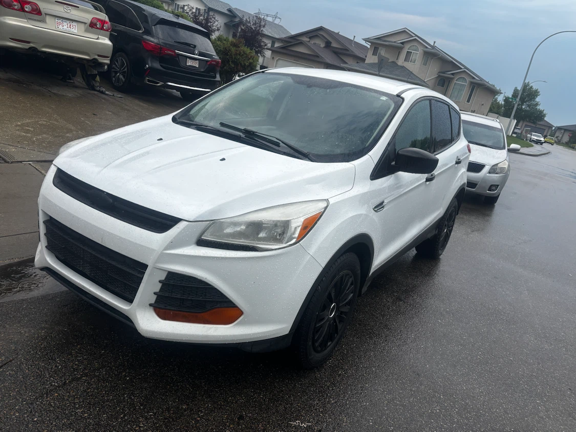 White Ford Escape SUV