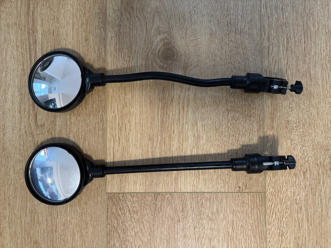Set of 2 Black Bicycle Handlebar Mirrors - photo 2